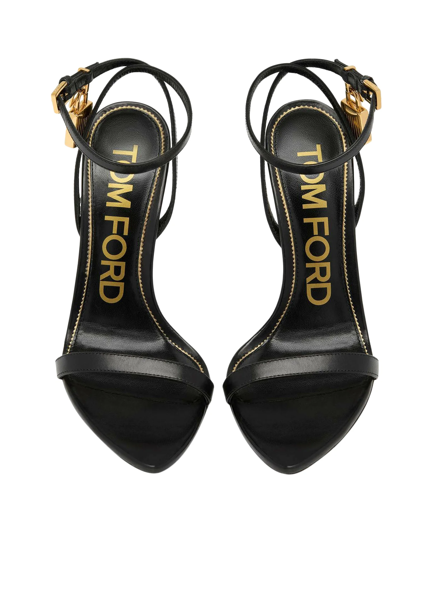 85MM PADLOCK POINTED SANDAL IN SHINY LEATHER - Image 4