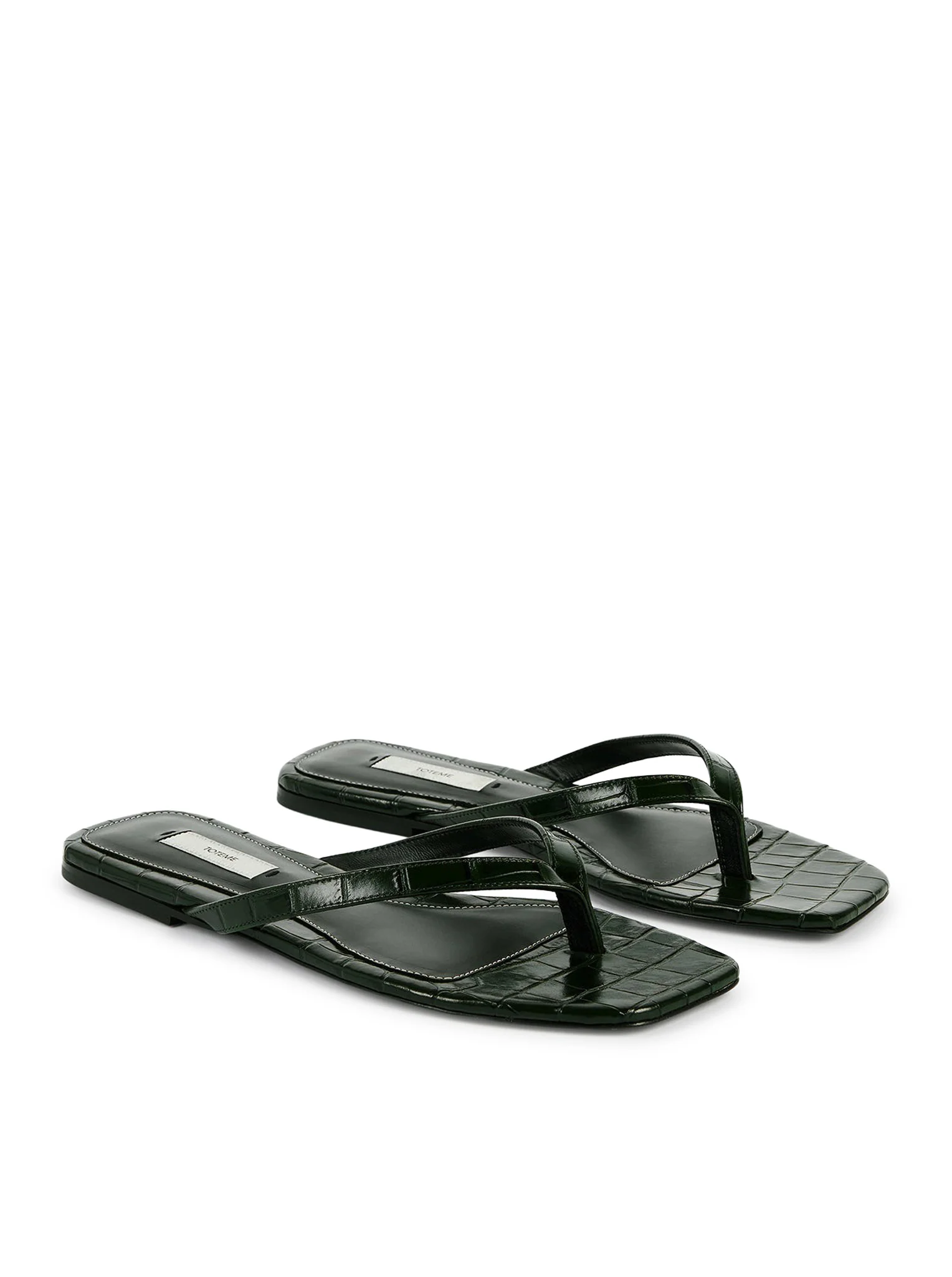 CROCO-EMBOSSED FLIP-FLOPS - Image 4