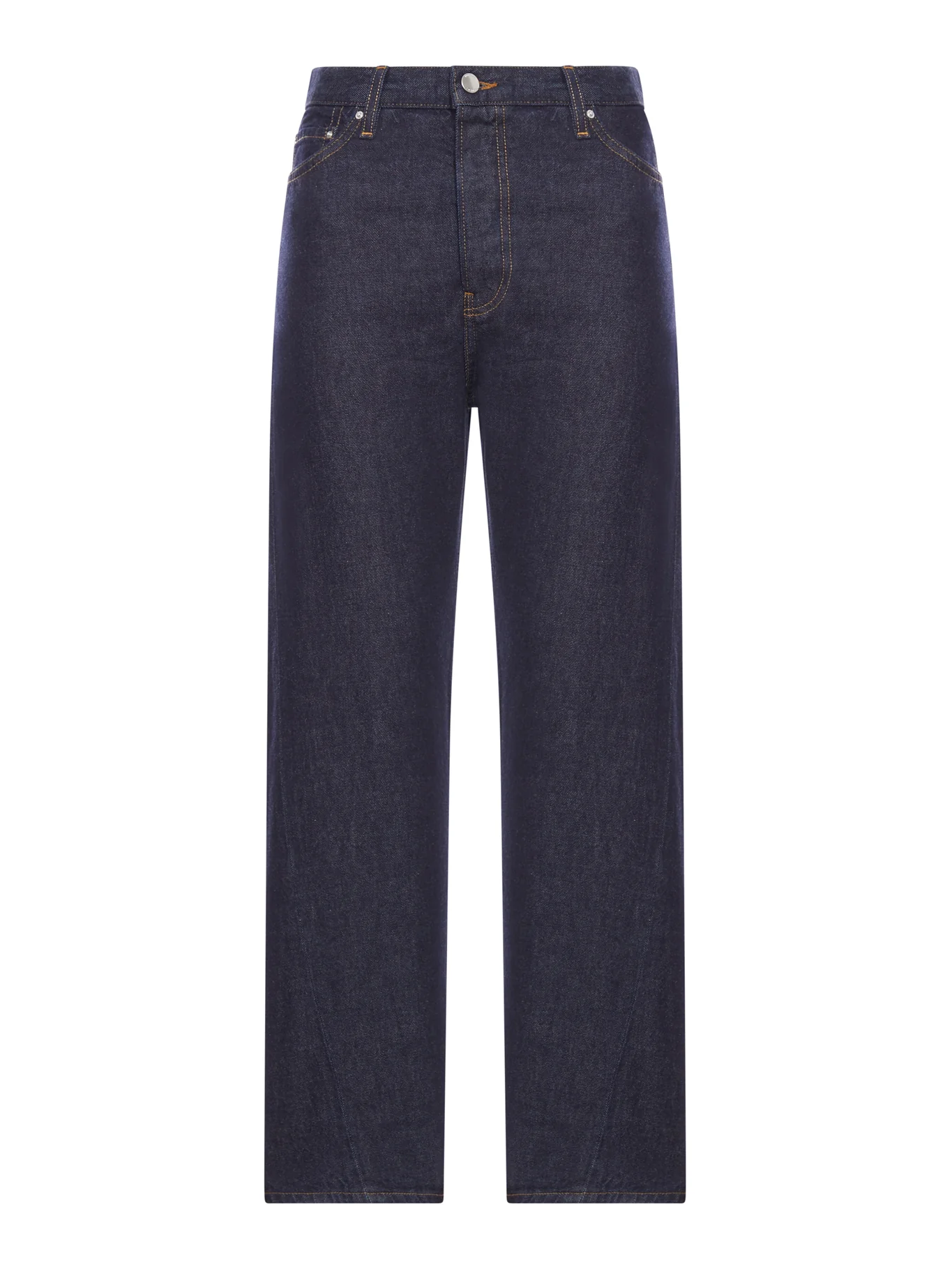DEMIN JEANS WITH TWISTED SEAMS