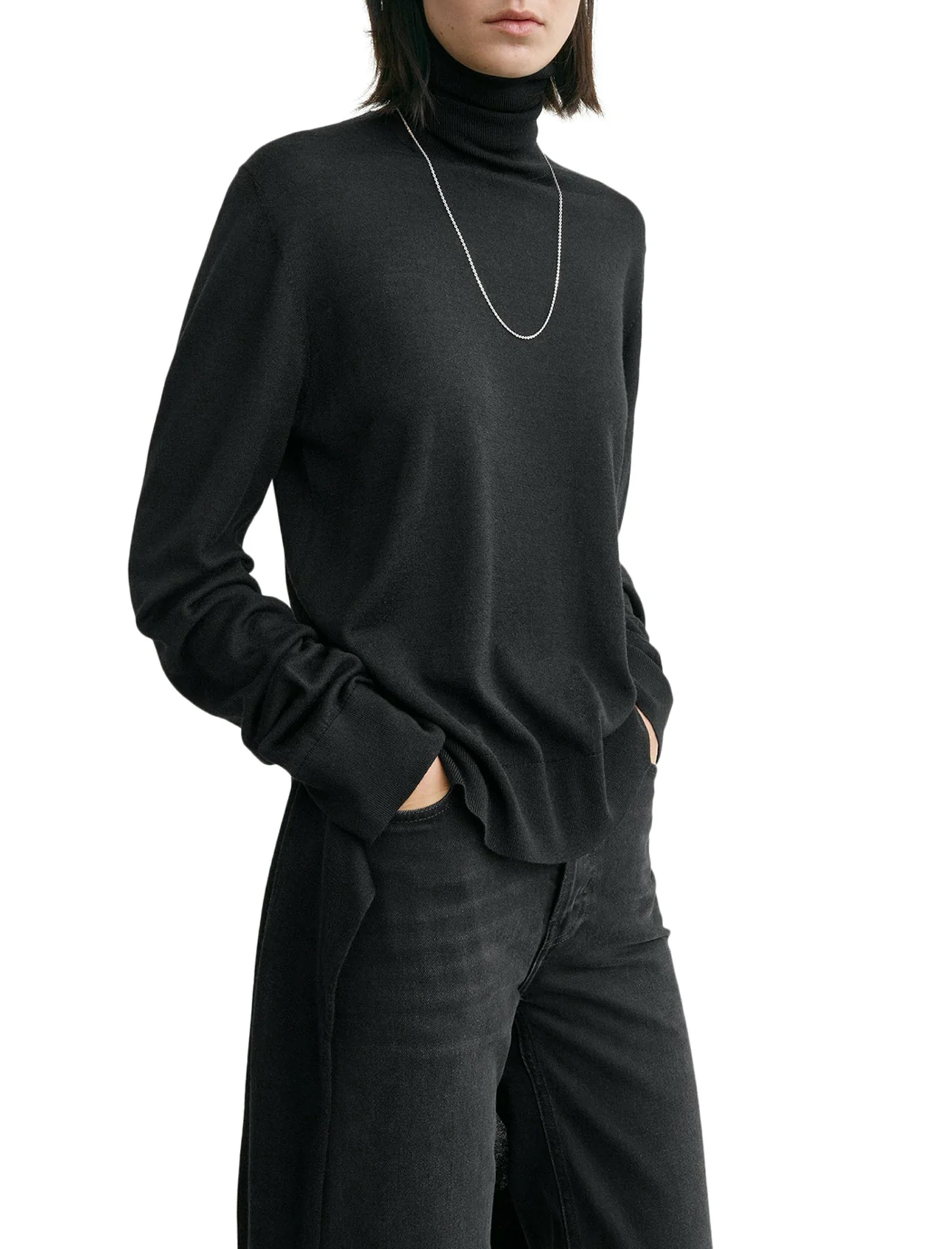 DOUBLE-SLEEVED WOOL TURTLENECK - Image 3