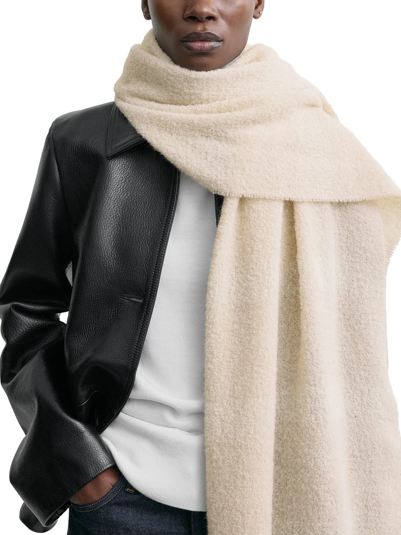 JACQUARD SCARF WITH MONOGRAM - Image 4