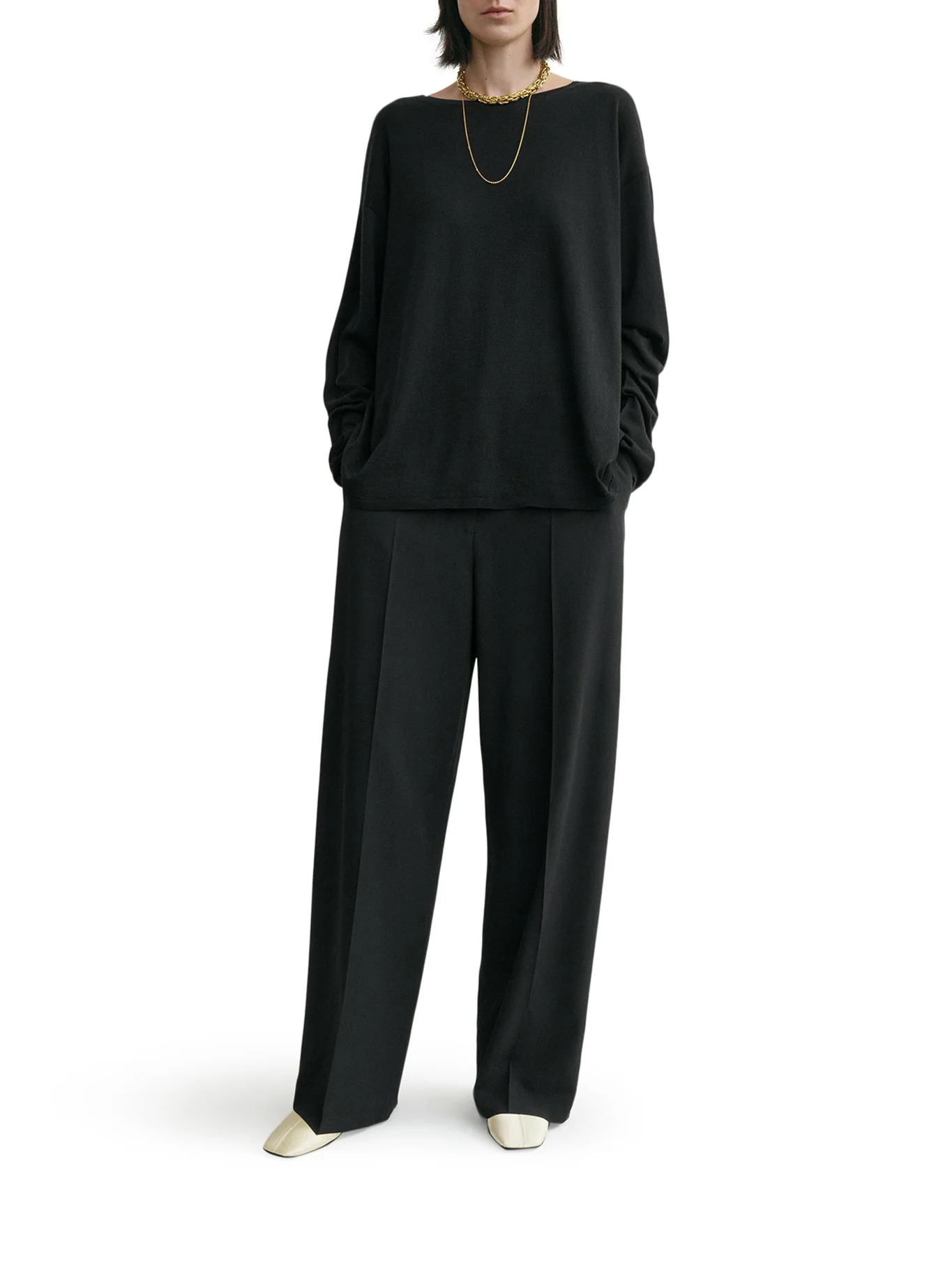 LONGLINE WOOL BLEND SWEATER - Image 2
