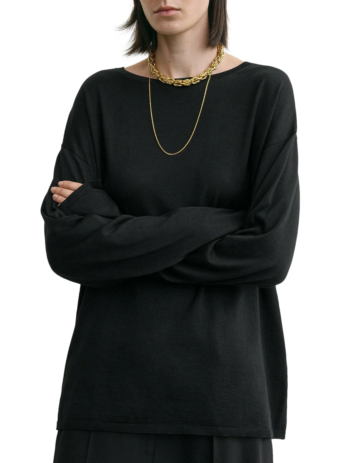 LONGLINE WOOL BLEND SWEATER - Image 3