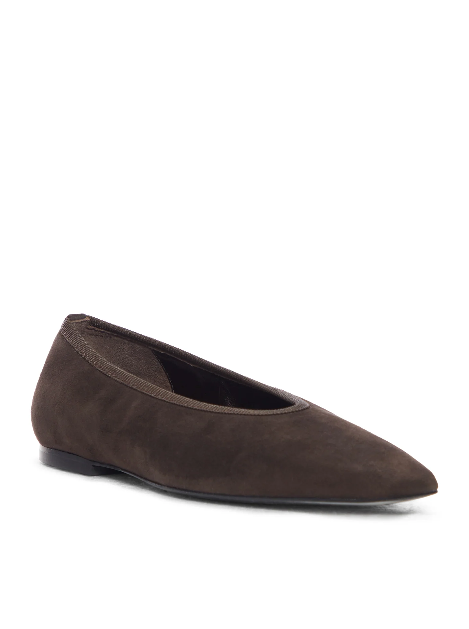 MINIMALIST SUEDE BALLET FLATS - Image 2