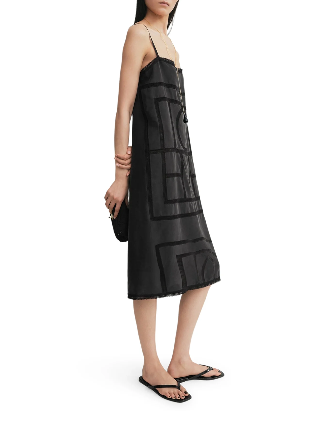 MONOGRAM SILK DRESS - Image 4