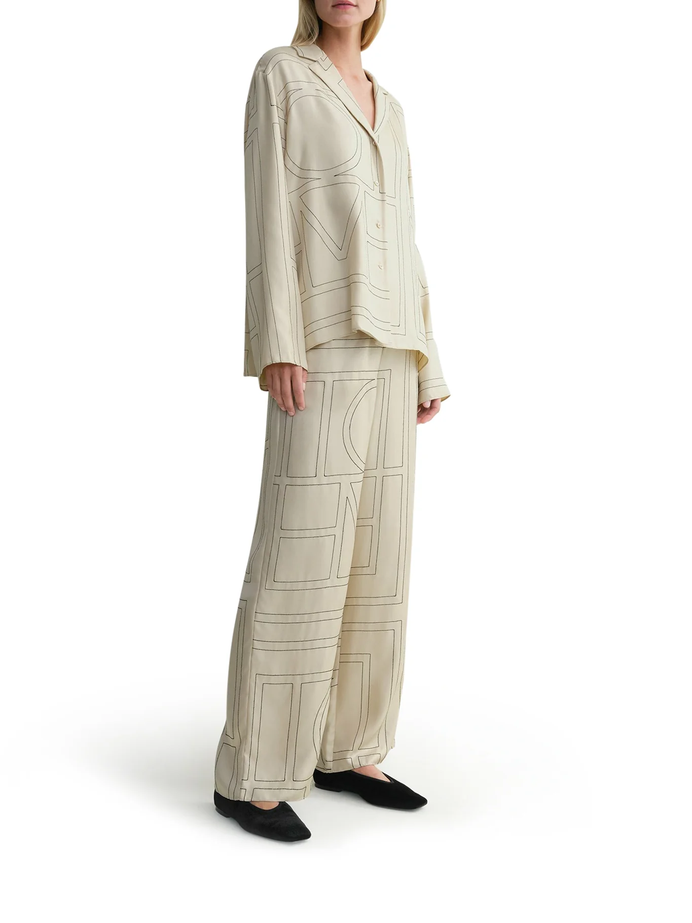 SILK SHIRT WITH MONOGRAM - Image 2