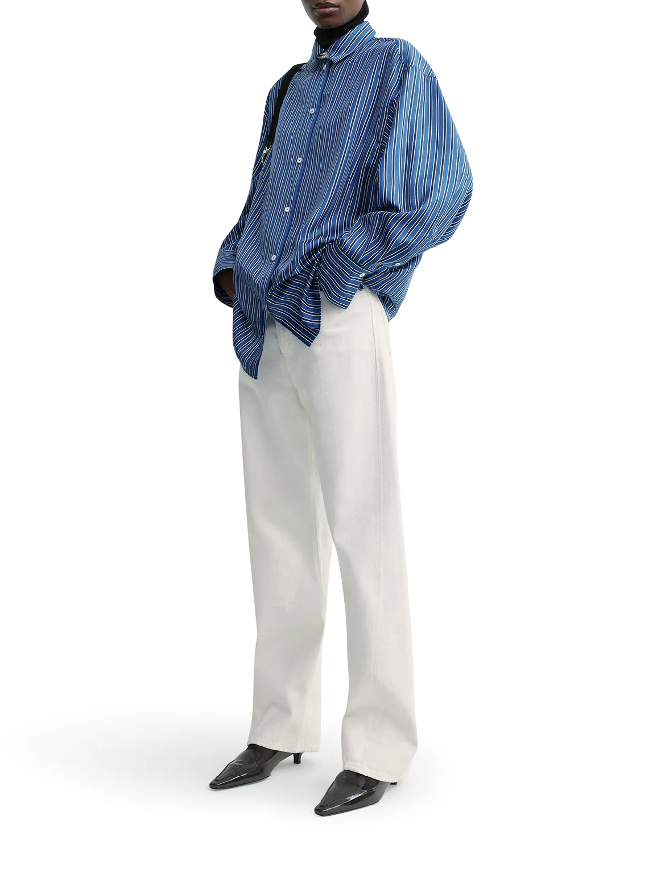 OVERSIZED STRIPED SHIRT - Image 4