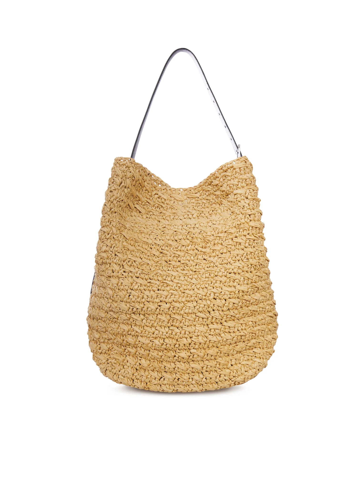 RAFFIA TOTE BAG WITH BELT - Image 3