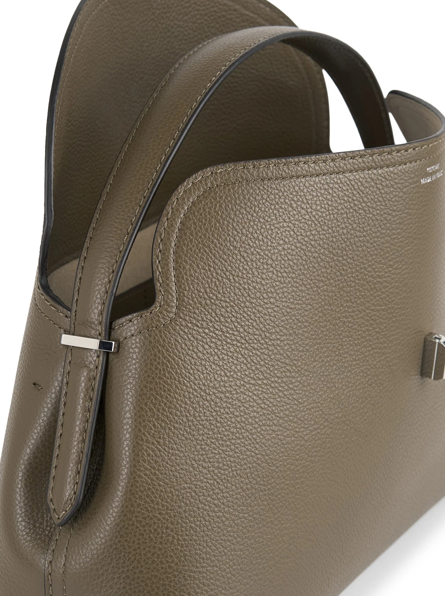 T-LOCK HANDBAG IN GRAINED LEATHER - Image 5