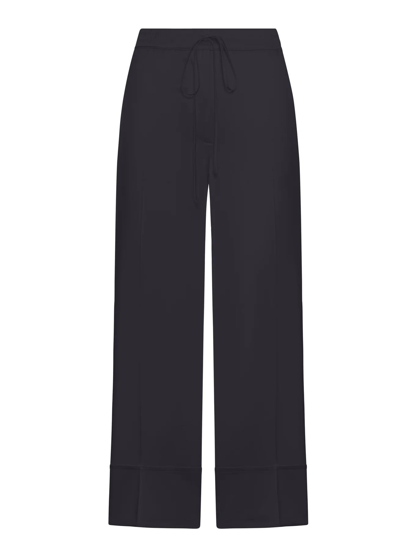 WIDE-LEG SATIN TROUSERS WITH DRAWSTRING