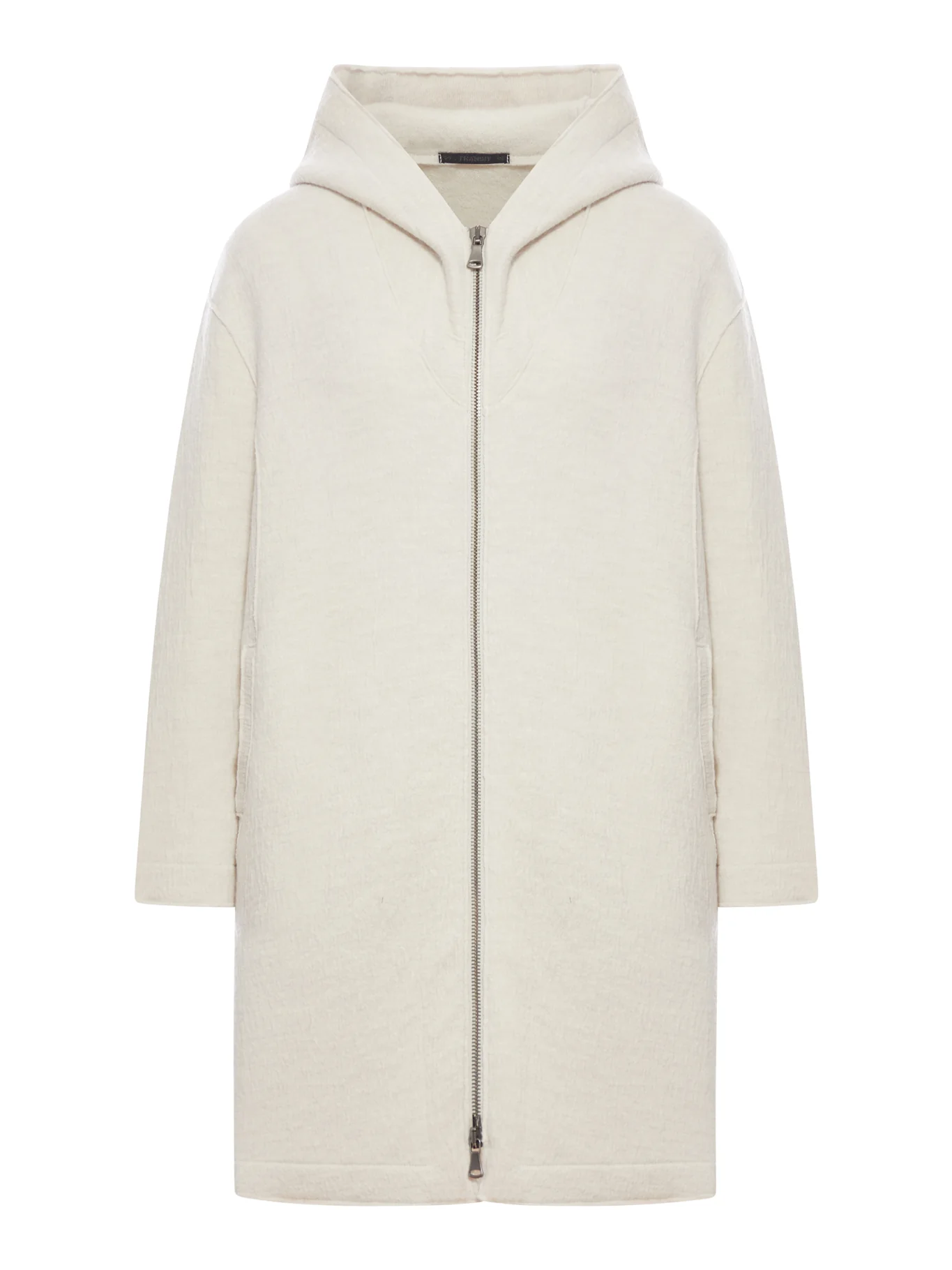 COMFORT FIT HOODED JACKET IN BOILED WOOL