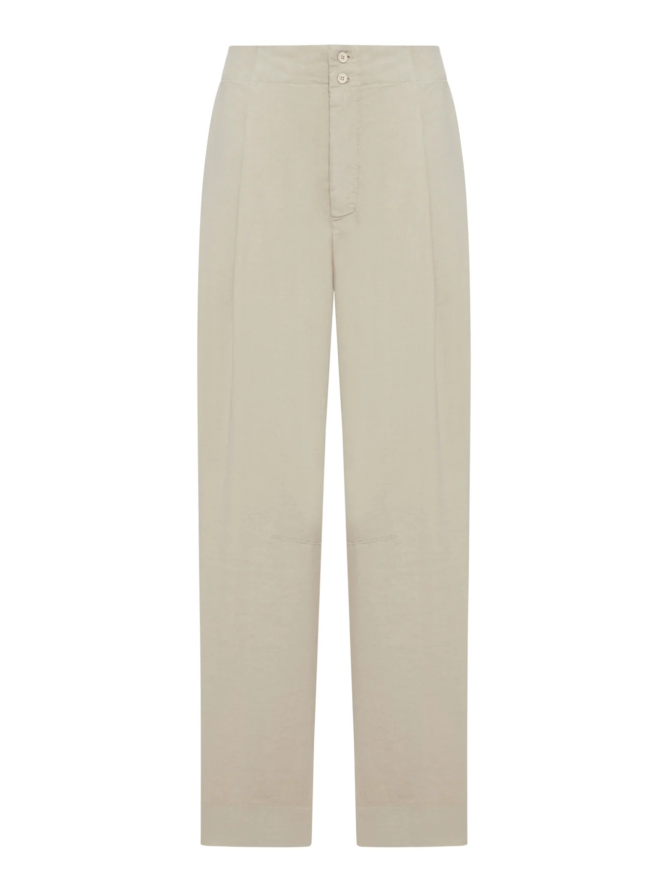 HIGH-WAISTED COTTON TROUSERS