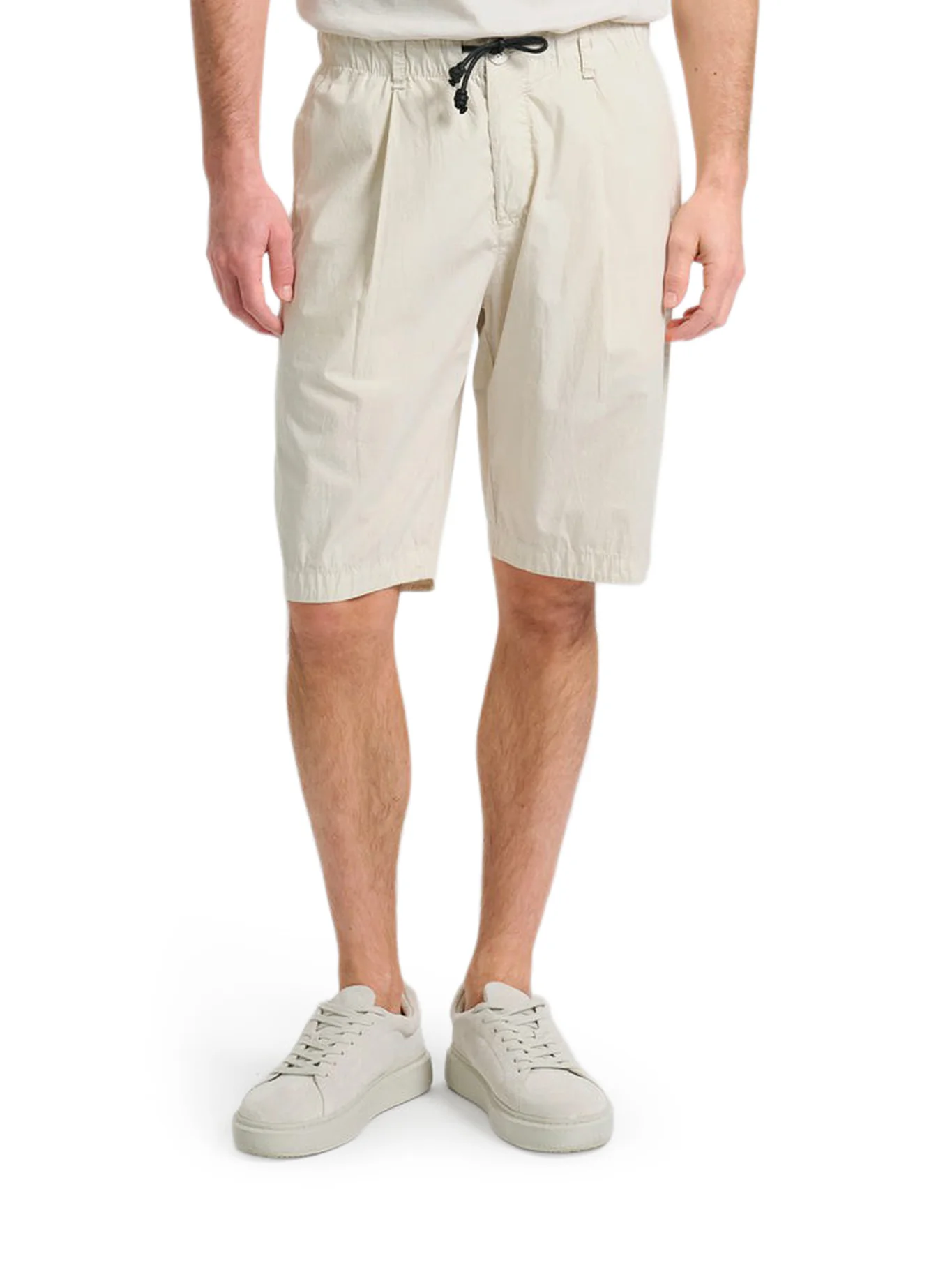 LIGHTWEIGHT COTTON BERMUDA SHORTS WITH DRAWSTRING - Image 3
