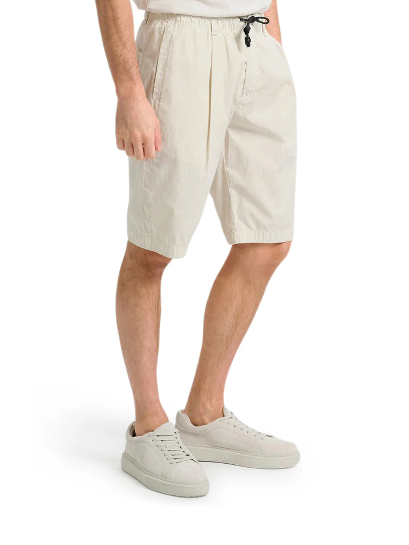 LIGHTWEIGHT COTTON BERMUDA SHORTS WITH DRAWSTRING - Image 5