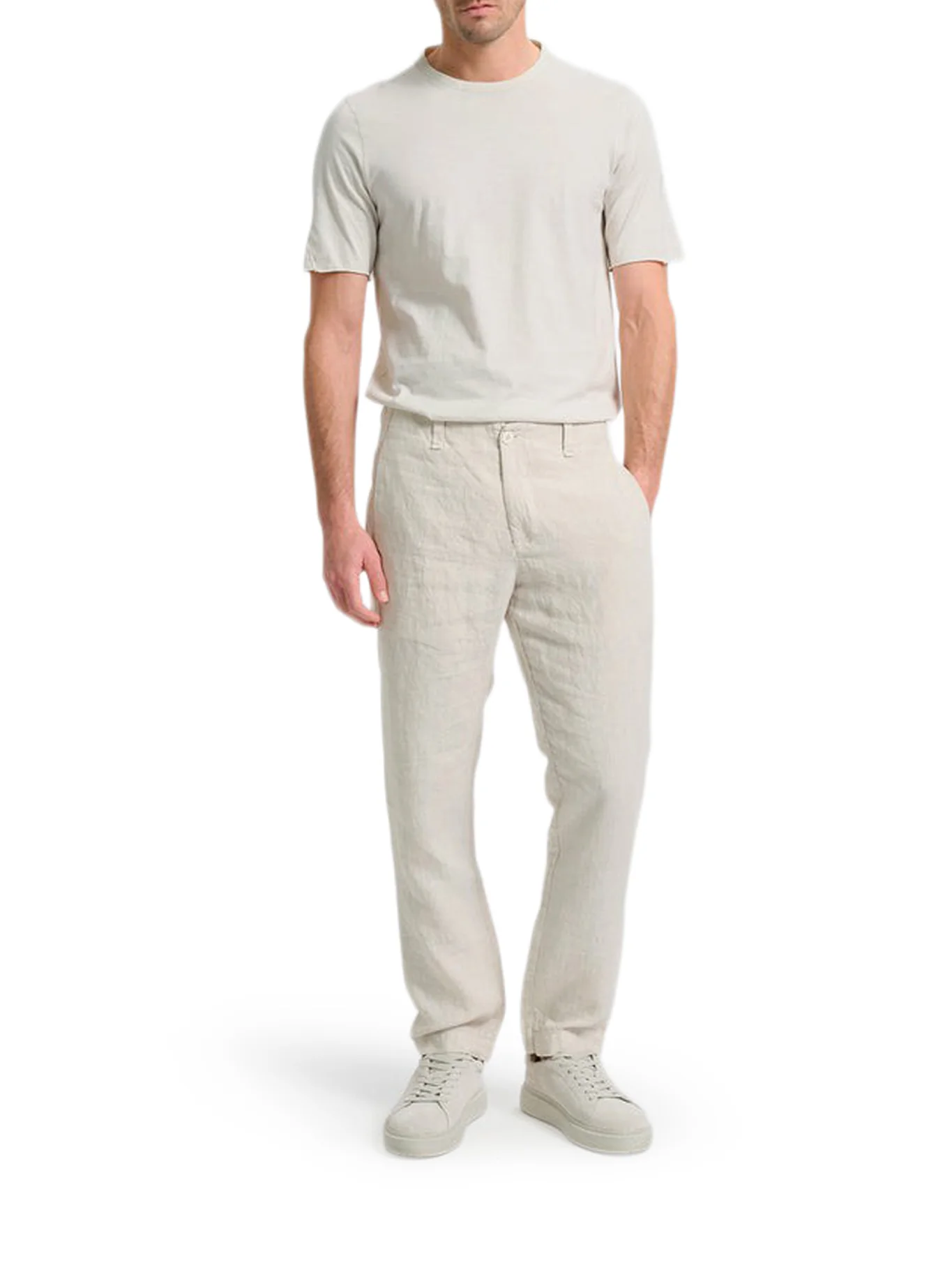 REGULAR-FIT LINEN TROUSERS - Image 2
