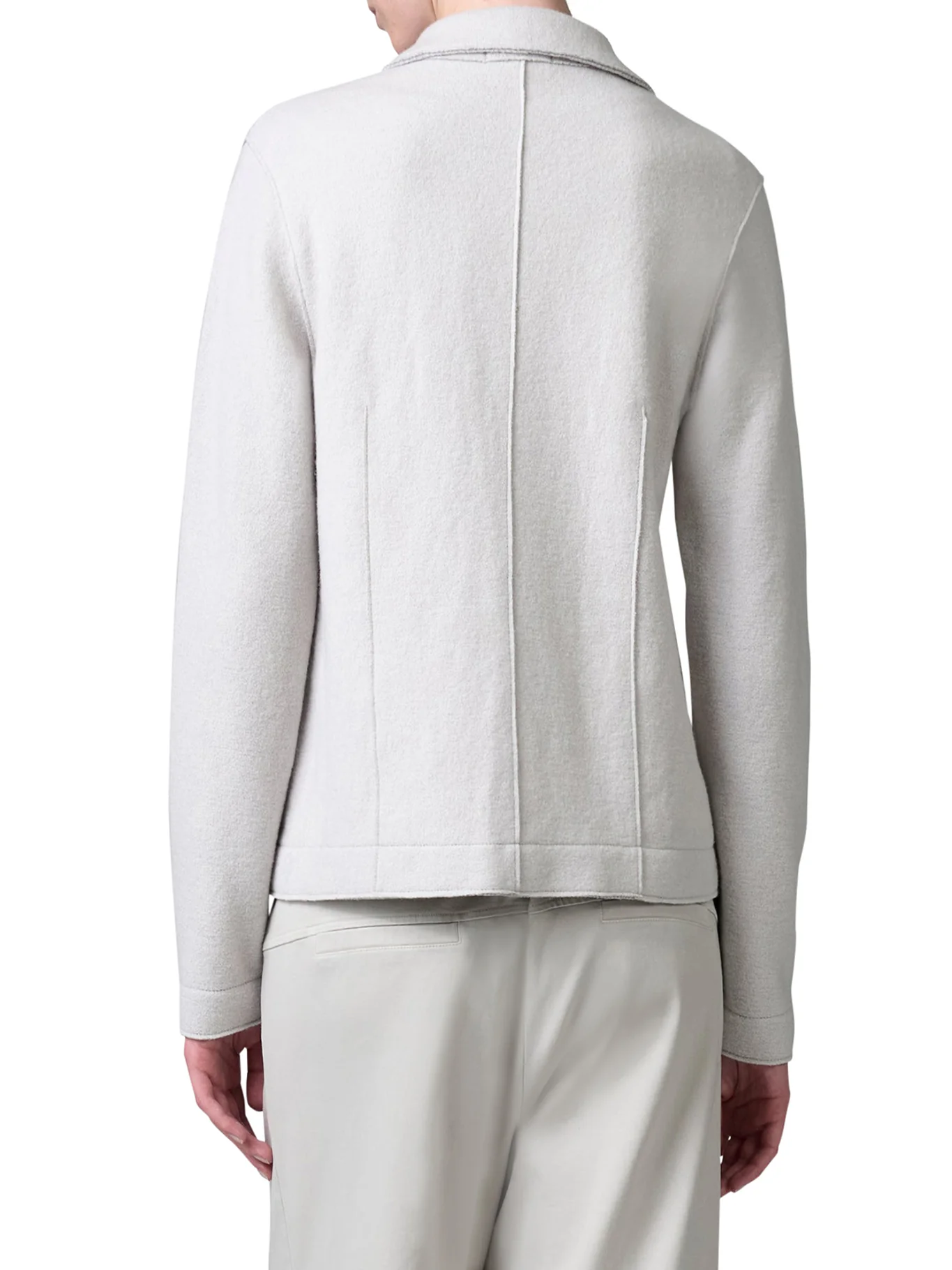SHAPED WOOL JACKET WITH HERRINGBONE PATTERN INSIDE - Image 4