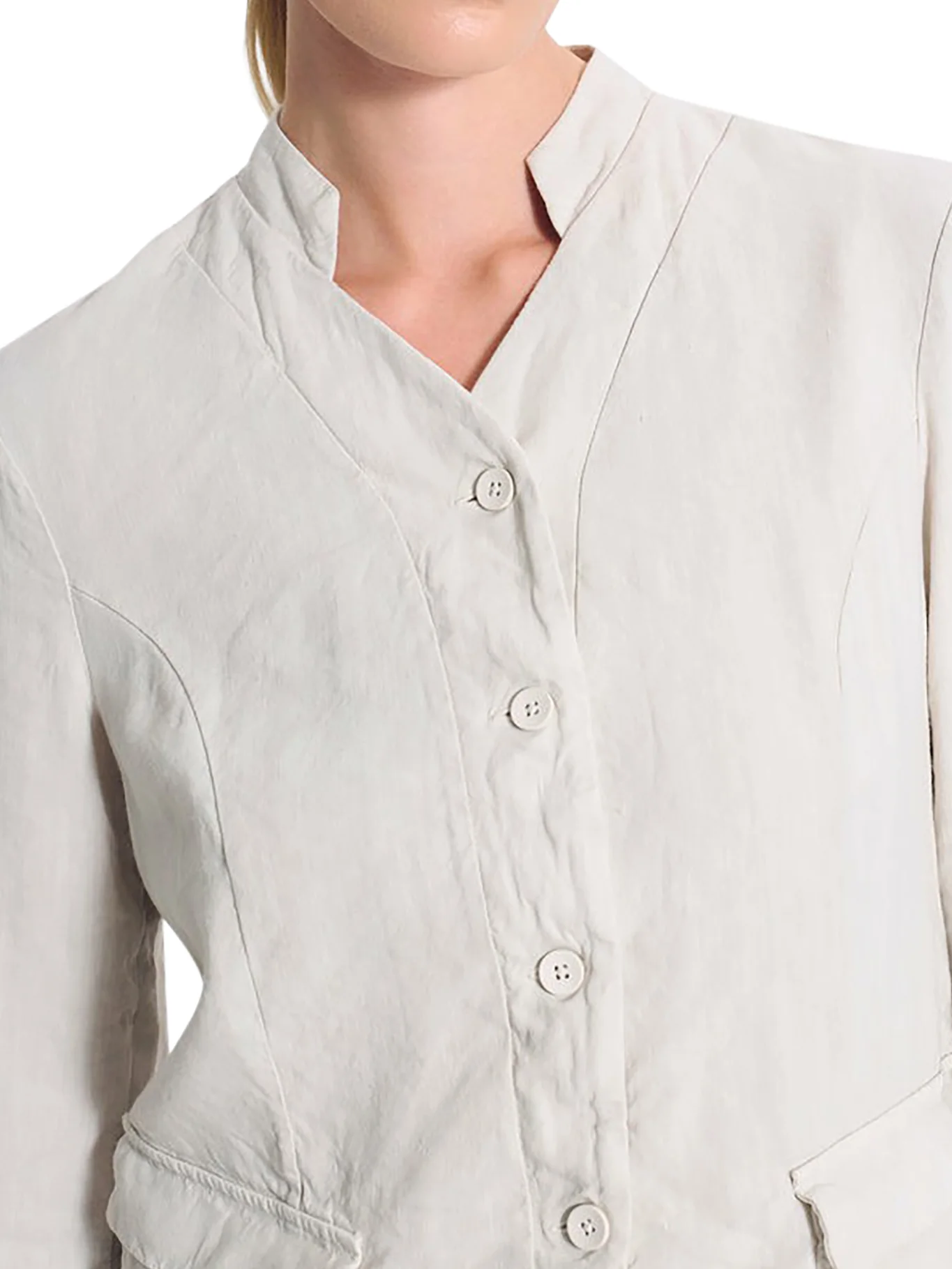 STRETCH LINEN BLEND JACKET - Image 6