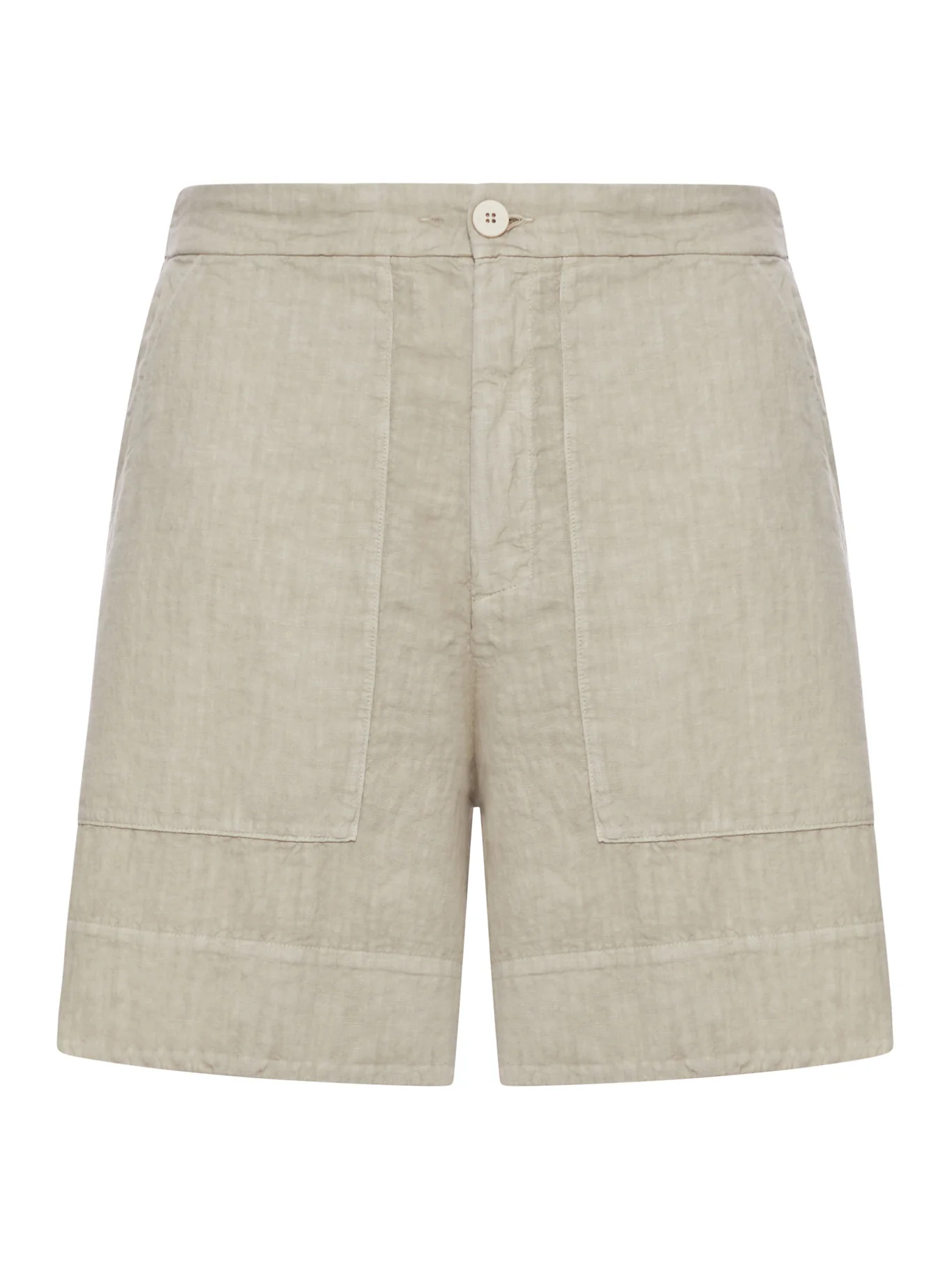 WIDE-LEG LINEN SHORTS