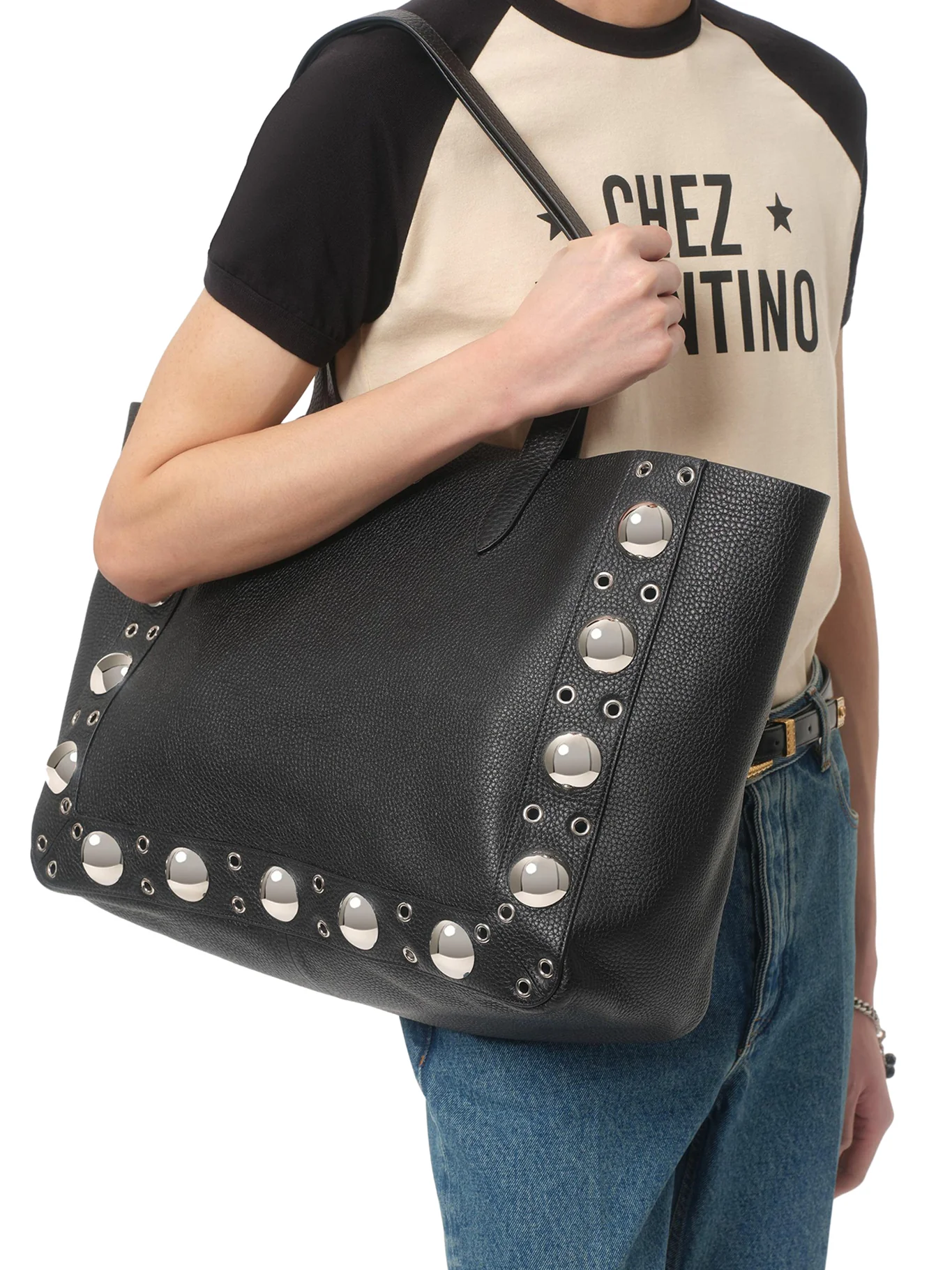 CHEZ VALENTINO PRINT COTTON T-SHIRT - Image 5