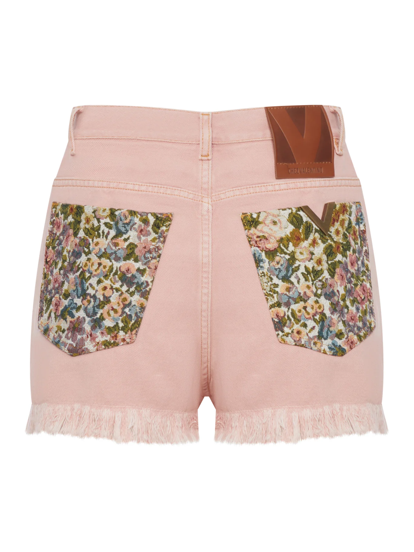 DENIM SHORTS WITH FRINGED HEM - Image 5