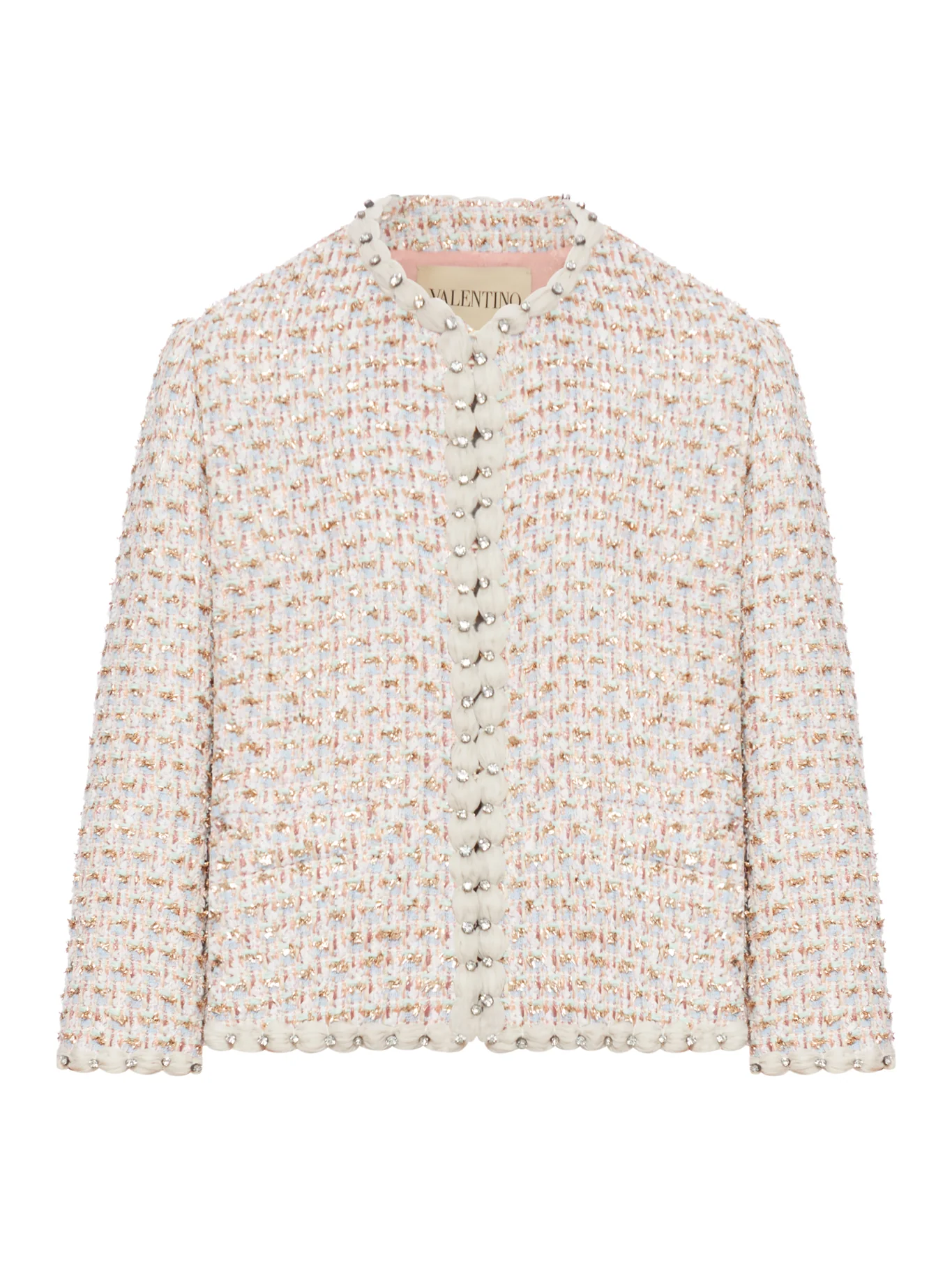 EMBROIDERED RIBBON TWEED JACKET