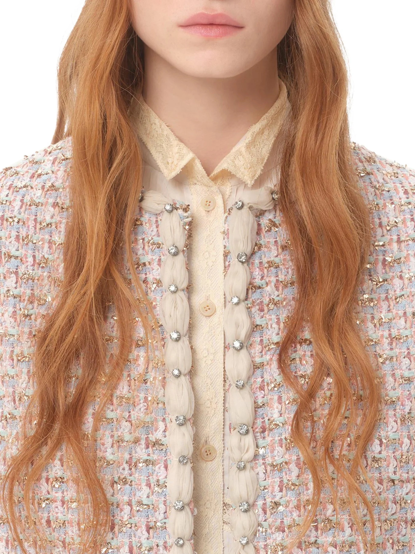 EMBROIDERED RIBBON TWEED JACKET - Image 6