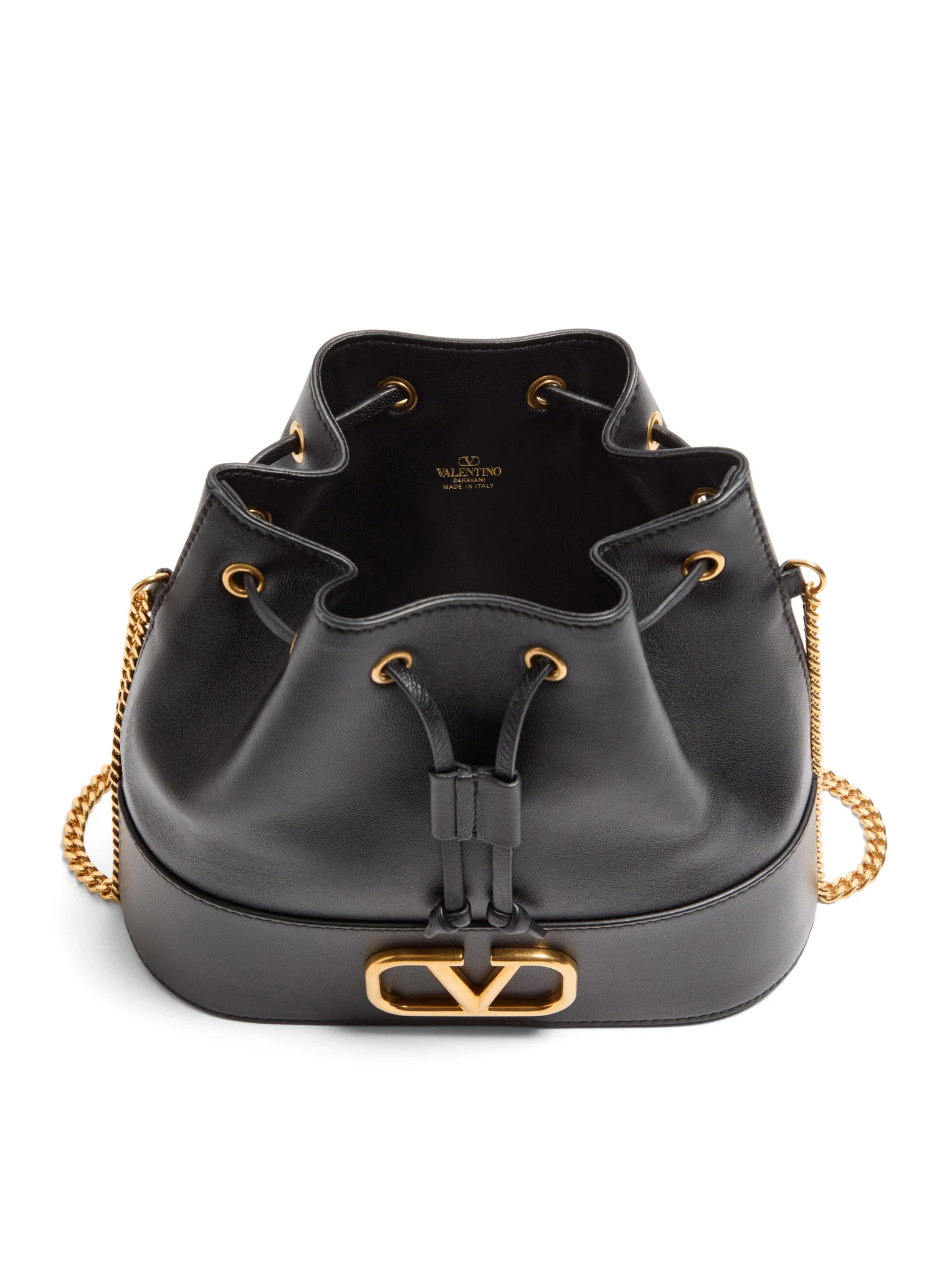 MINI BUCKET BAG WITH VLOGO SIGNATURE CHAIN IN NAPPA - Image 6
