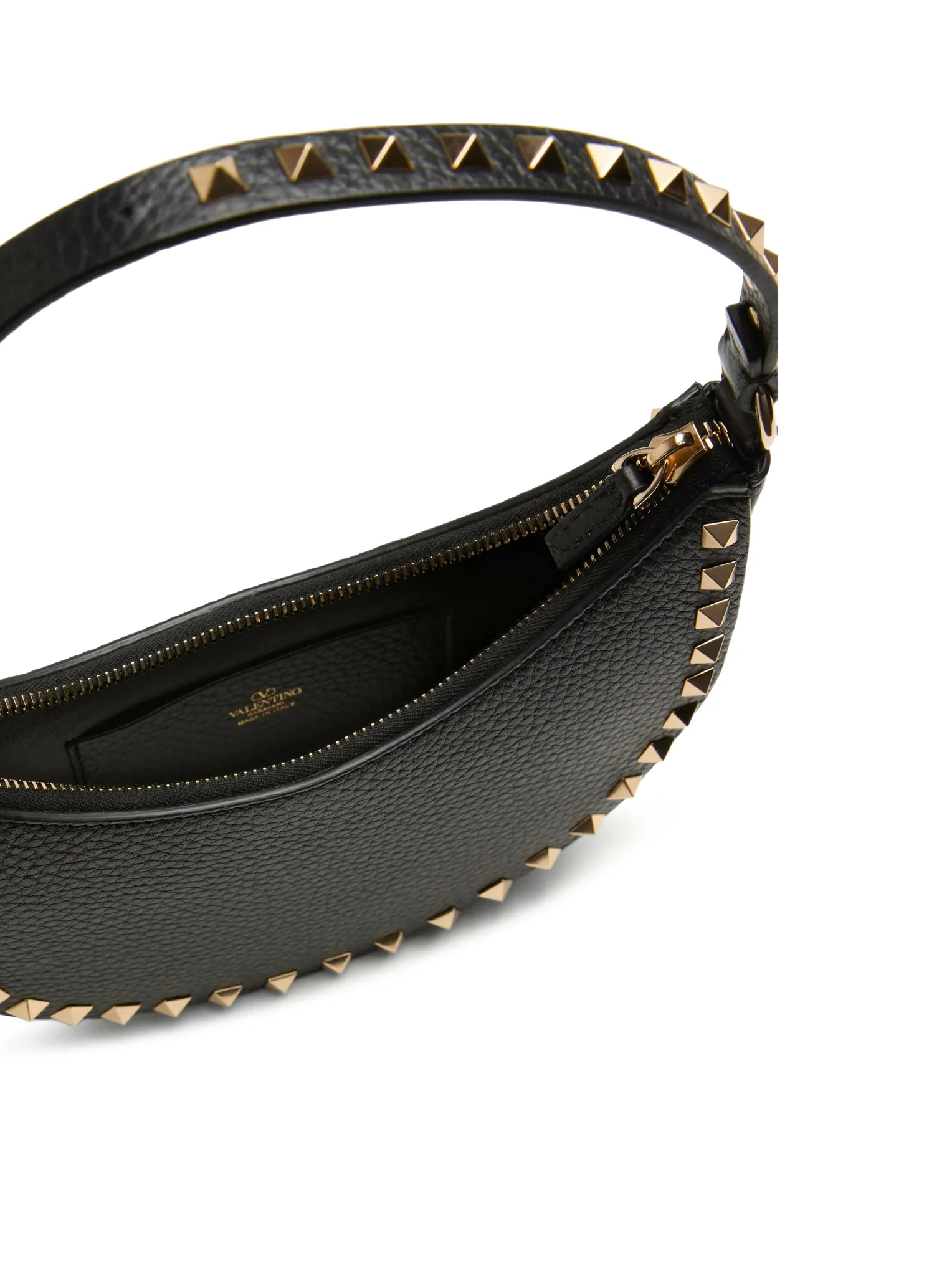 MINI HOBO BAG ROCKSTUD IN GARNET CALFSKIN - Image 5