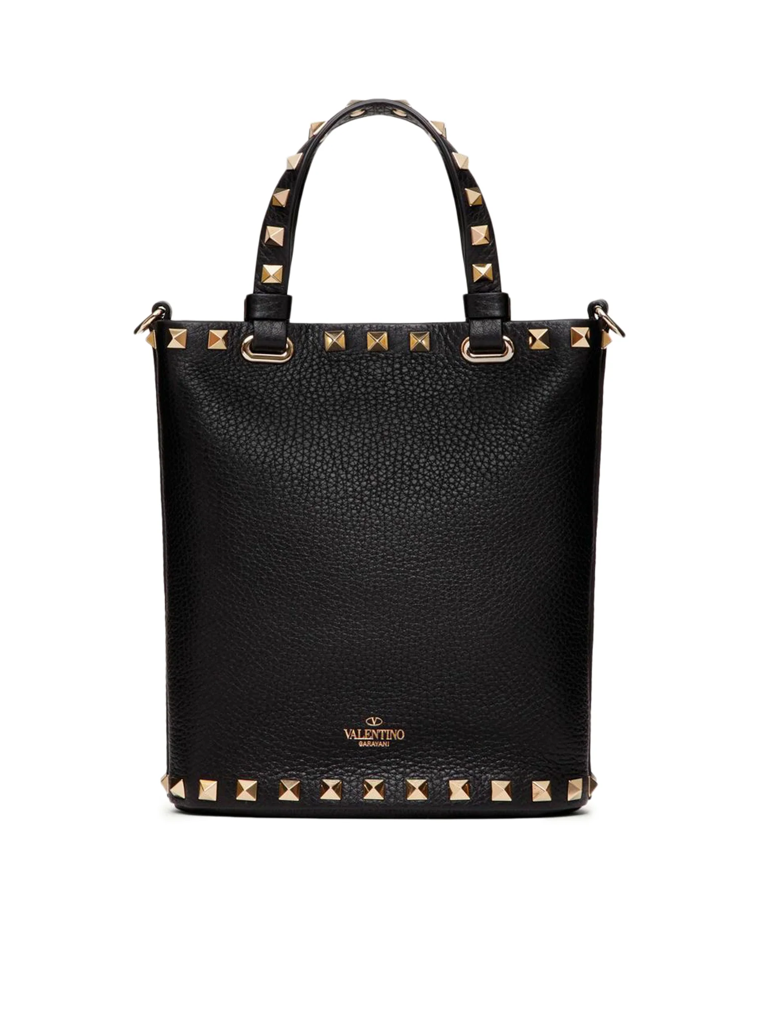 POUCH WITH ROCKSTUD SHOULDER STRAP IN GRAINED CALFSKIN - Image 4