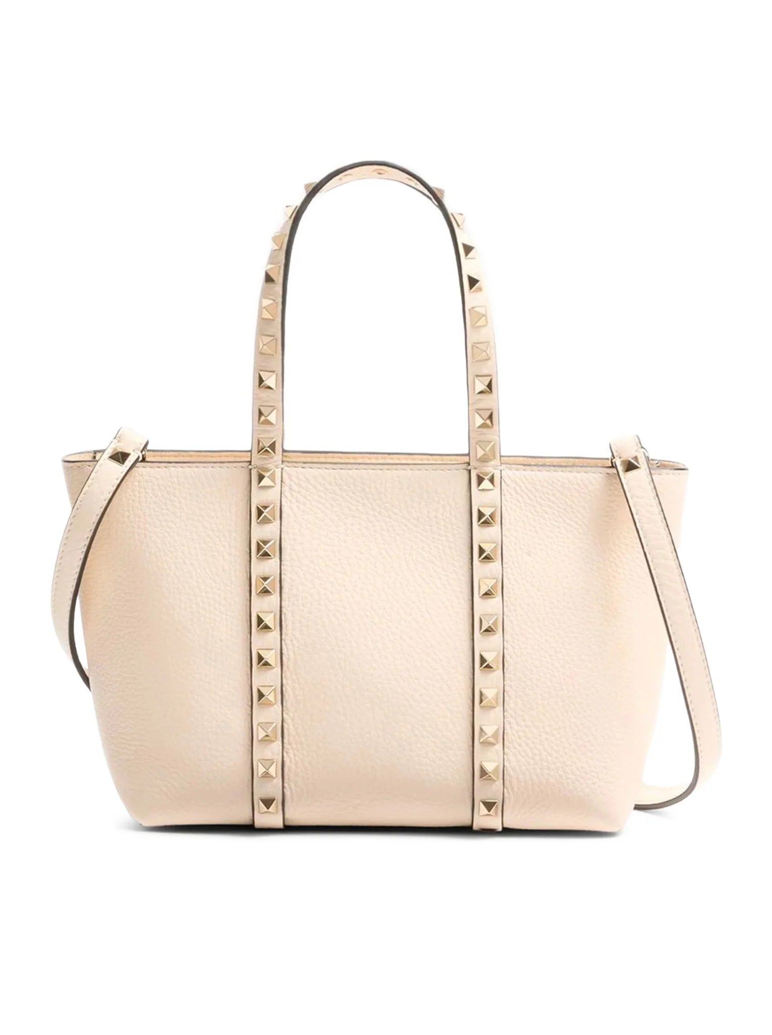 ROCKSTUD MINI TOTE IN HAMMERED LEATHER - Image 3
