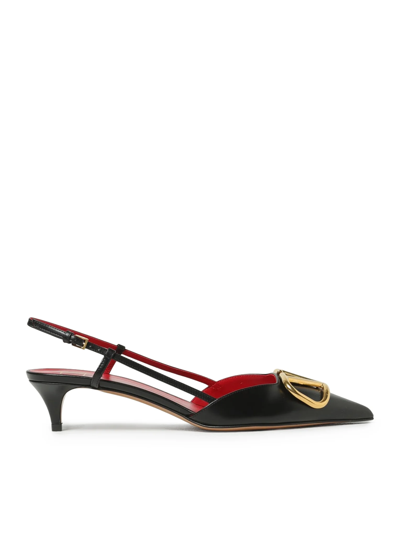 SLINGBACK WITH LEATHER LOGO