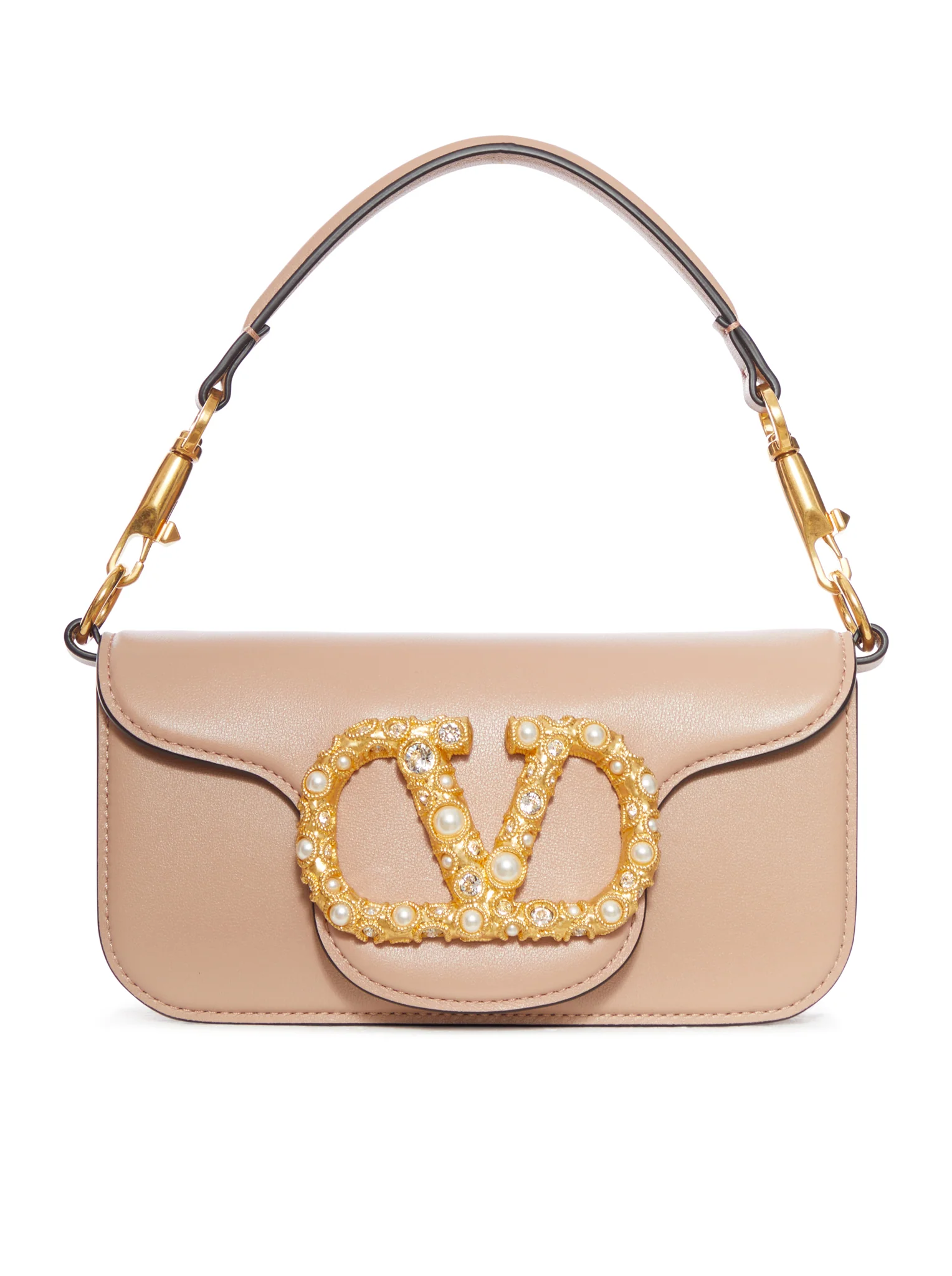 SMALL LOCO` CALFSKIN BAG WITH JEWEL LOGO