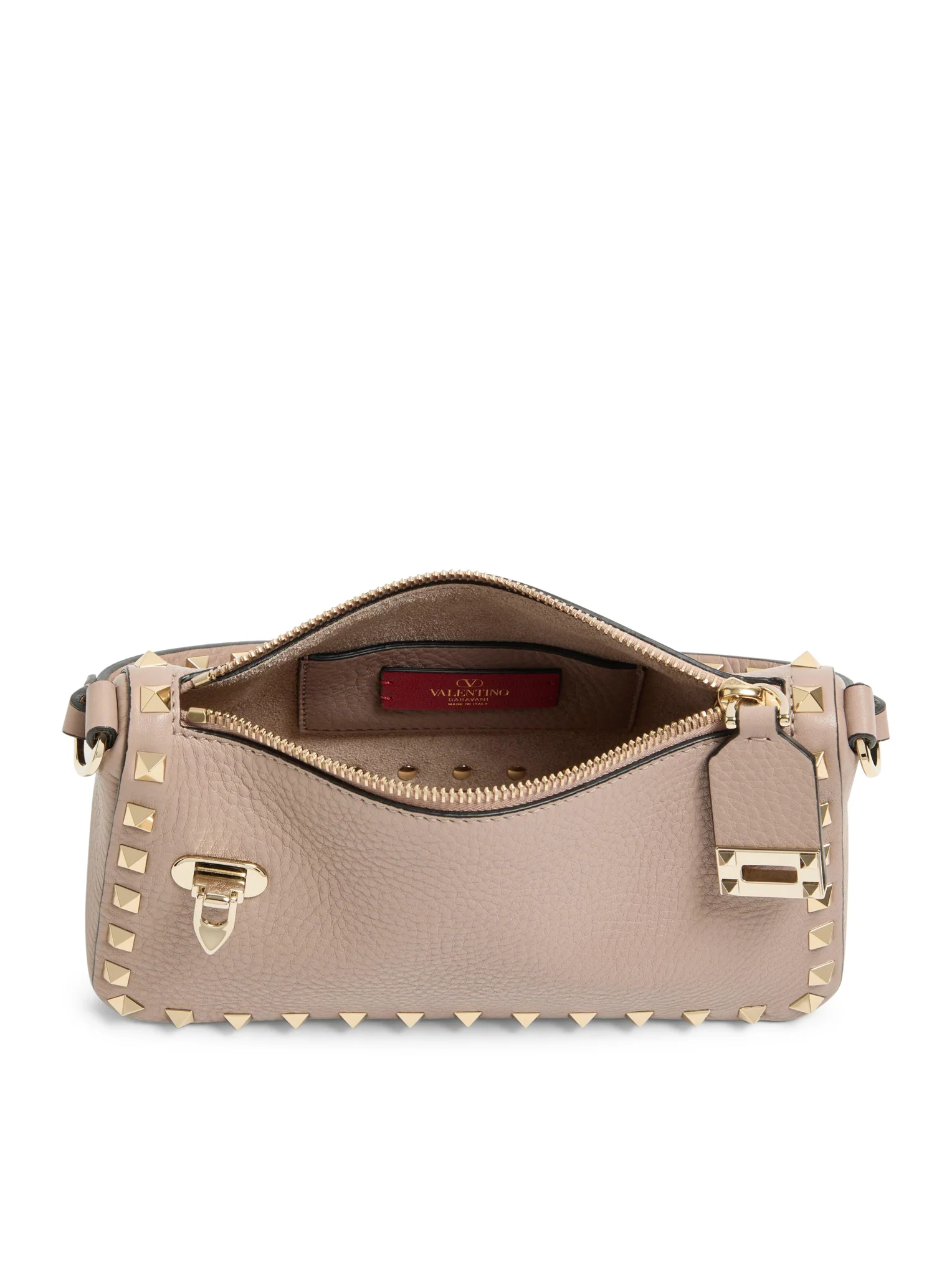 SMALL ROCKSTUD SHOULDER BAG IN GARNET CALFSKIN - Image 5