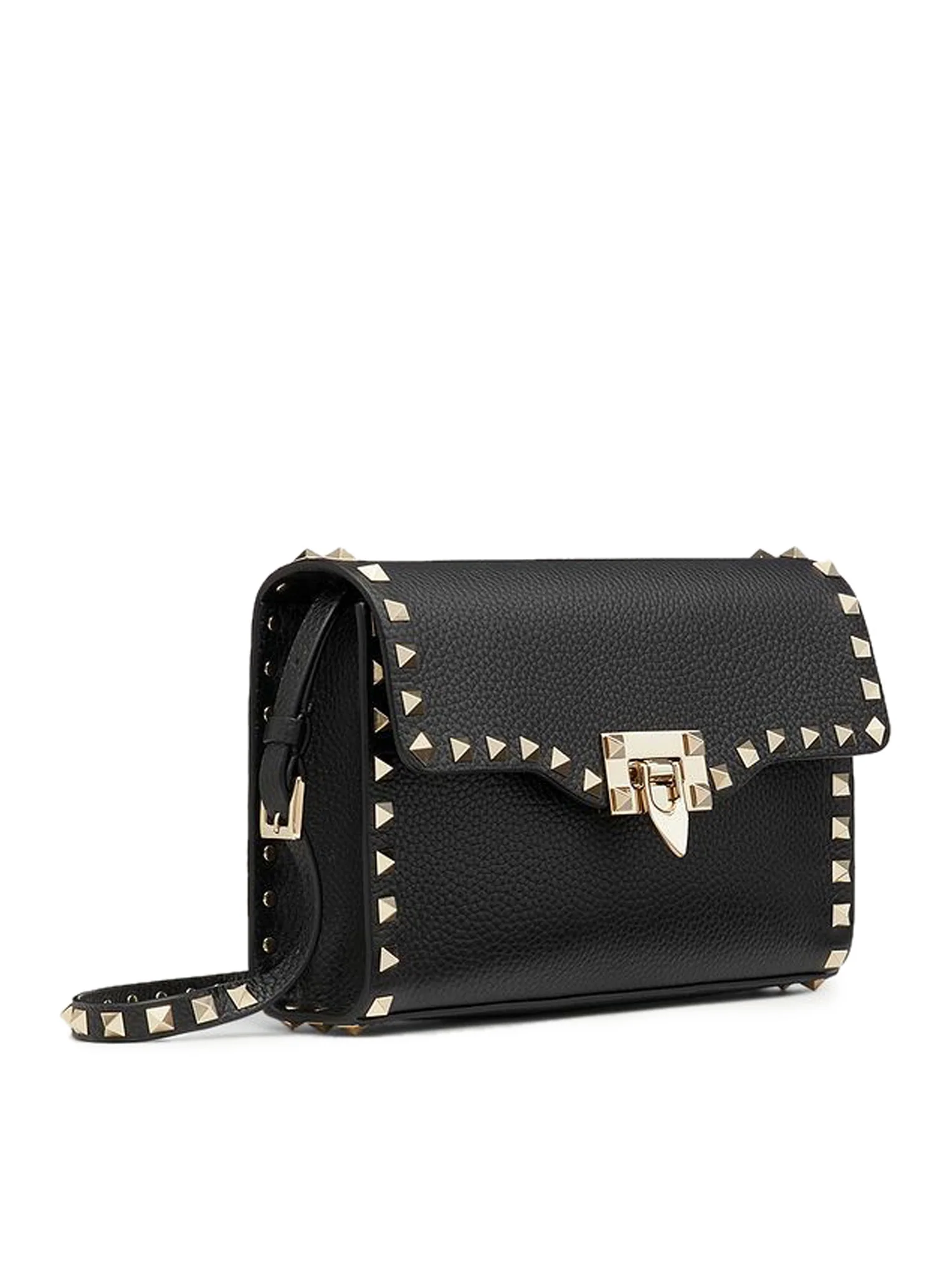 SMALL ROCKSTUD SHOULDER BAG IN GRENADE CALFSKIN - Image 3