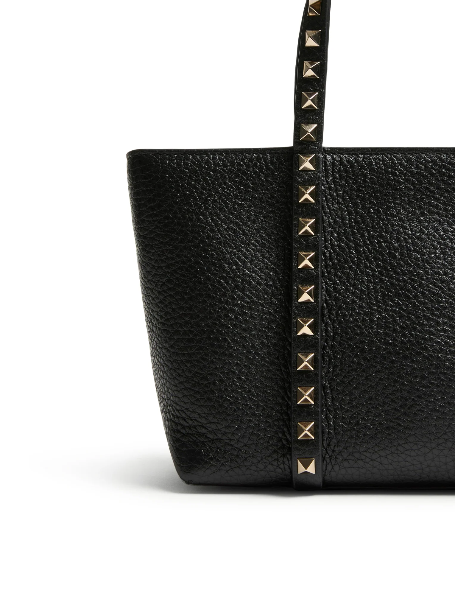 VALENTINO GARAVANI ROCKSTUD SMALL GARNET CALFSKIN SHOPPING BAG - Image 6