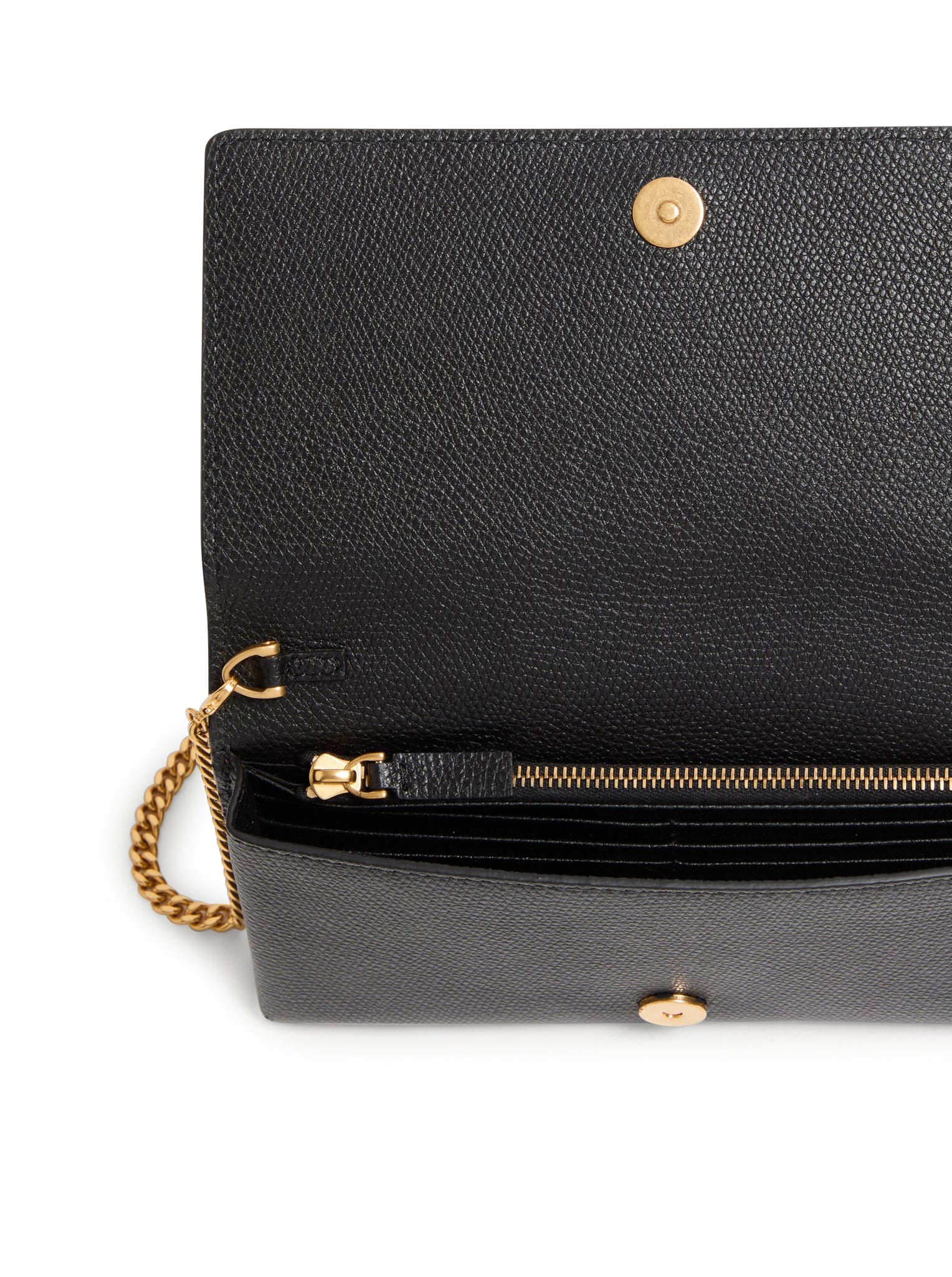 VLOGO SIGNATURE CHAIN WALLET IN GARNET CALFSKIN - Image 7