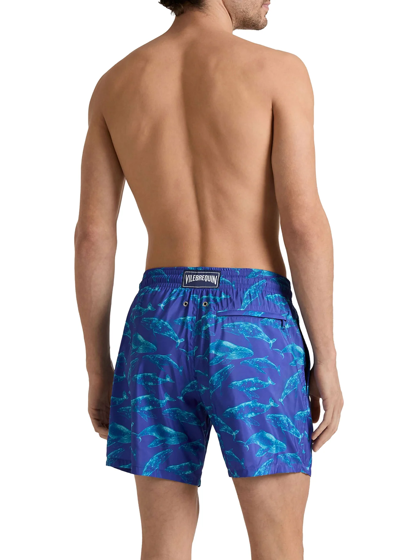 ULTRALIGHT AND FOLDABLE MEN`S SWIM SHORTS WITH PRINT - Image 3