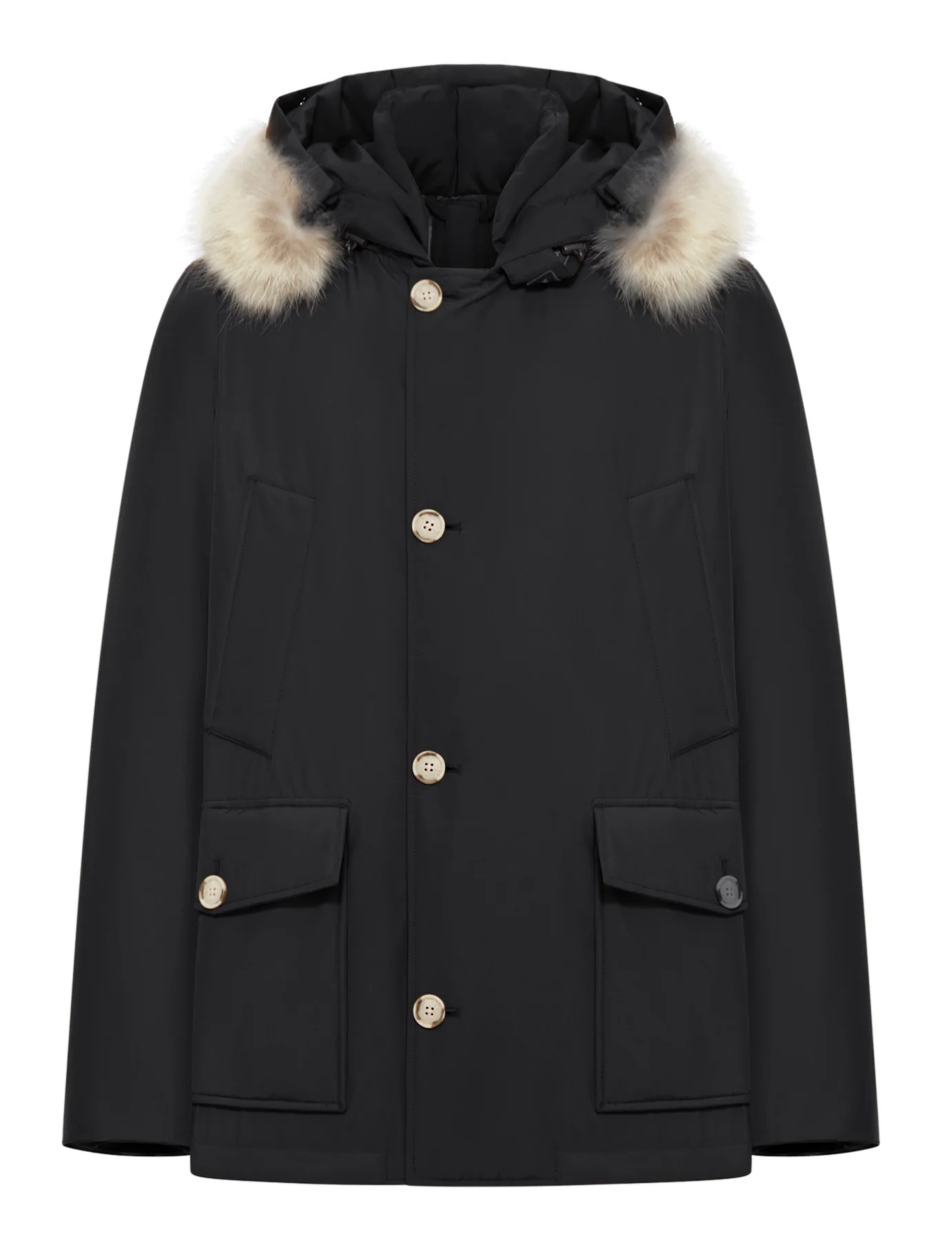 ARCTIC ANORAK IN RAMAR CLOTH WITH REMOVABLE FUR