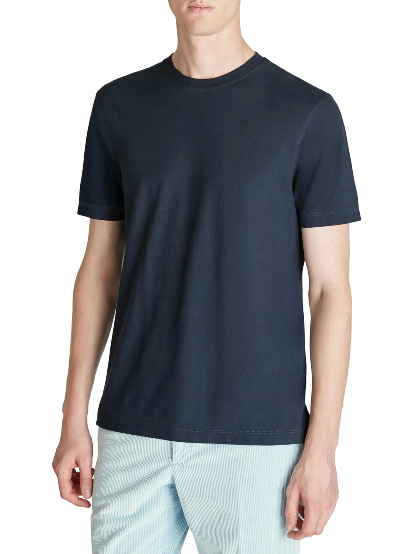 SLIM FIT CREW NECK T-SHIRT IN ICECOTTON - Image 2