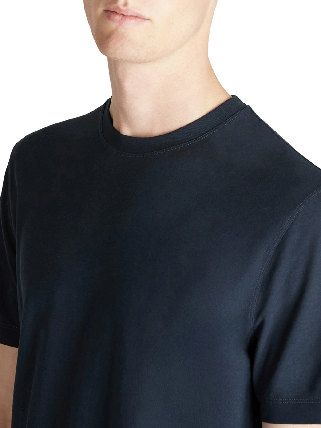 SLIM FIT CREW NECK T-SHIRT IN ICECOTTON - Image 4