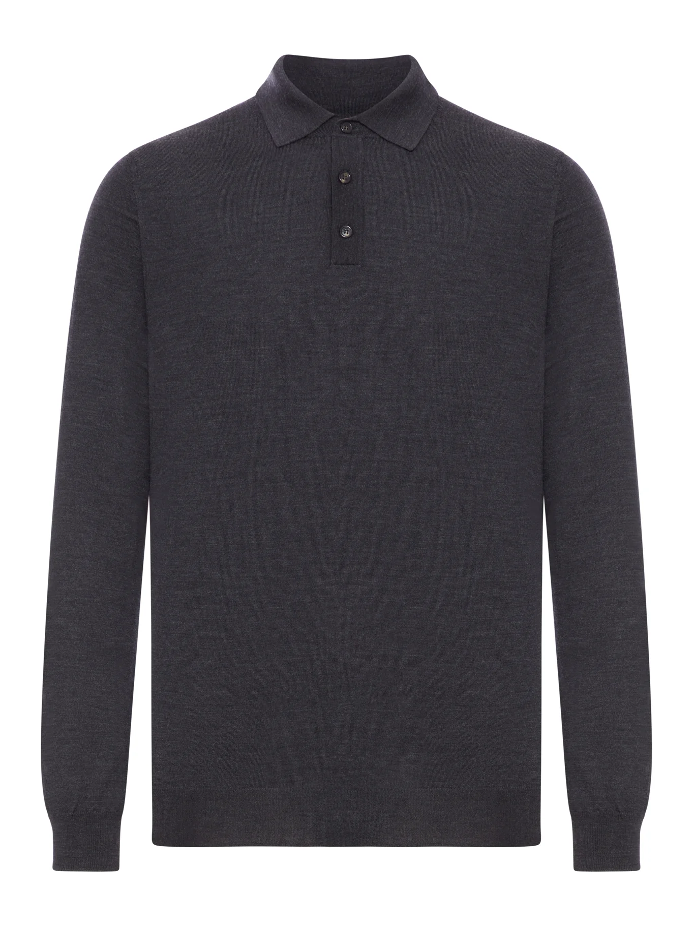 POLO SHIRT IN FINE COMBED WOOL
