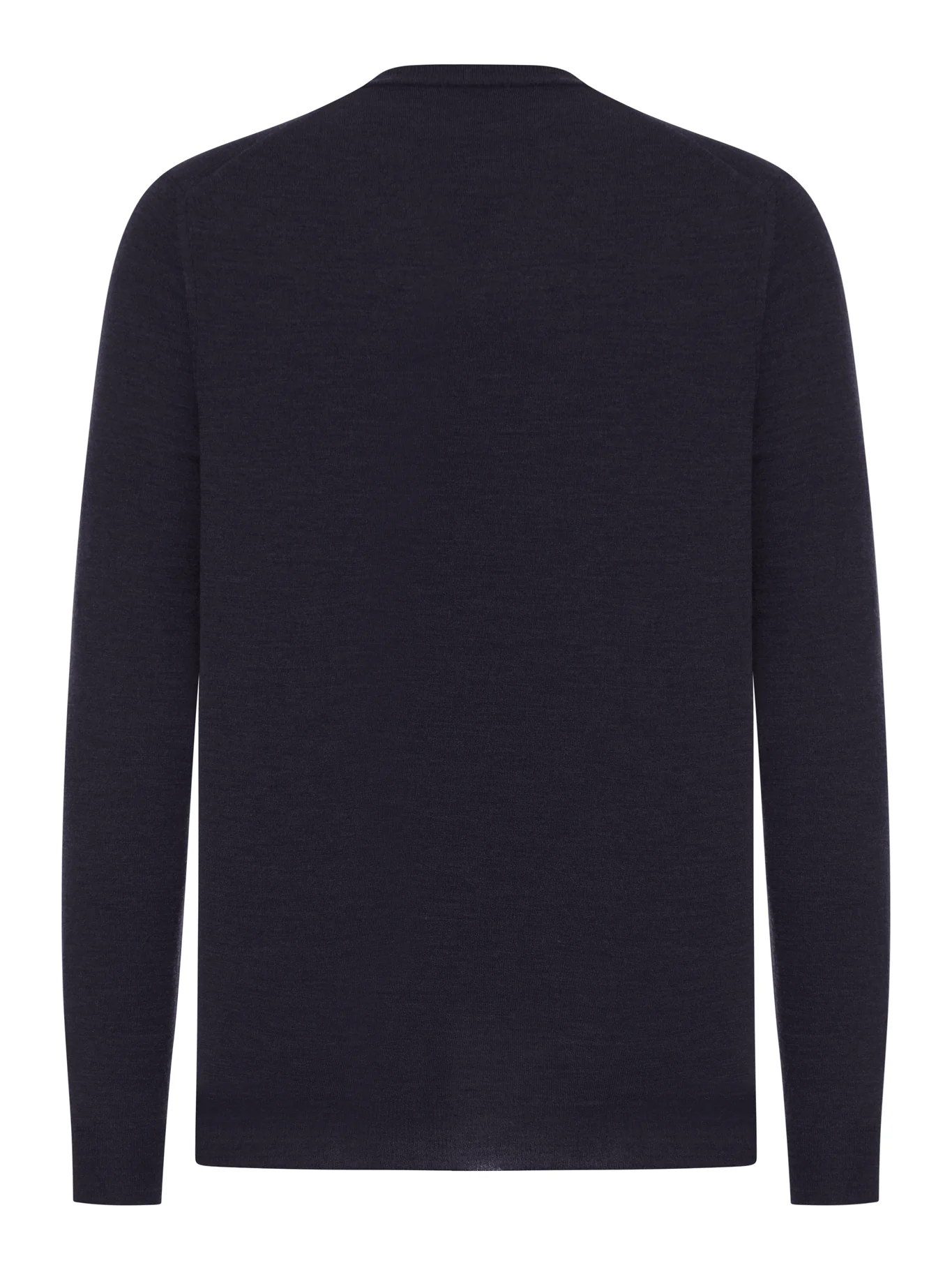 V-NECK SWEATER IN FINE COMBED WOOL - Image 2