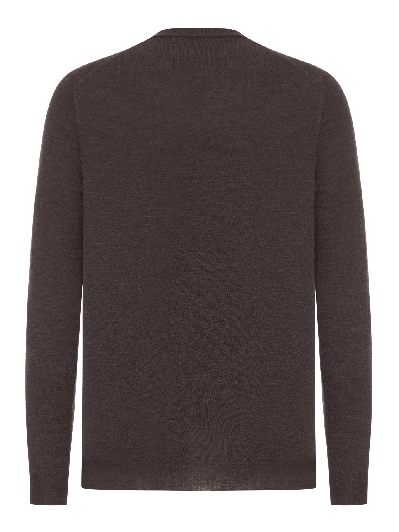 V-NECK SWEATER IN FINE COMBED WOOL - Image 2