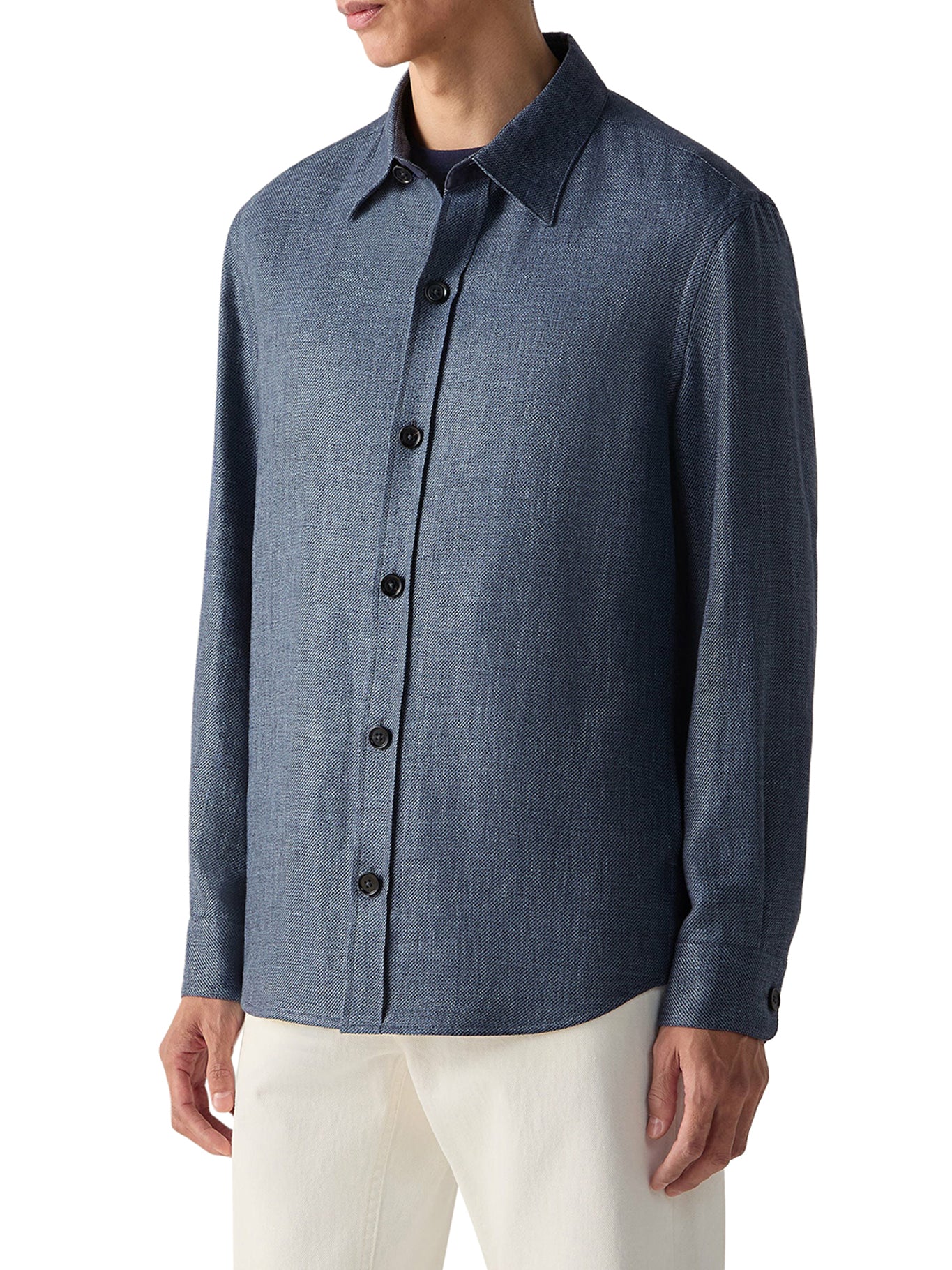 OVERSHIRT IN CASHMERE LINEN AND SILK - Image 3
