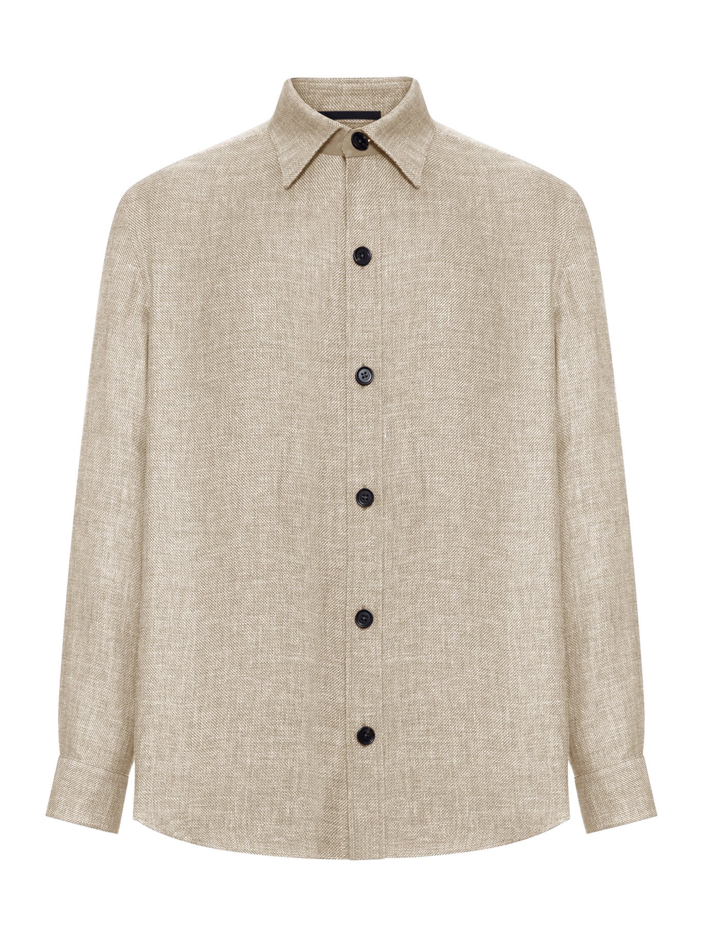 OVERSHIRT IN CASHMERE LINEN AND SILK