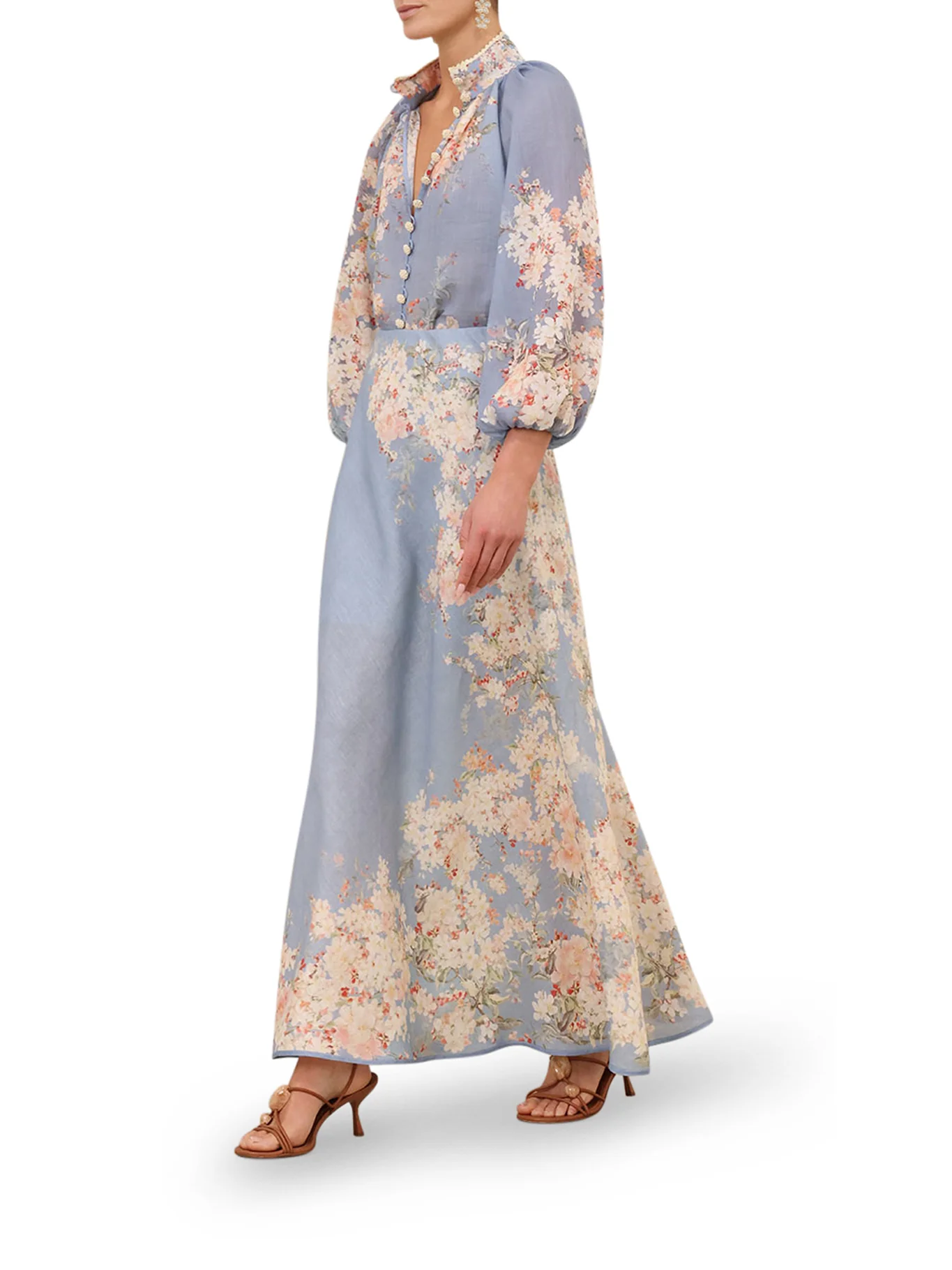FLUID BLOUSE WITH JEWEL BUTTONS - Image 5