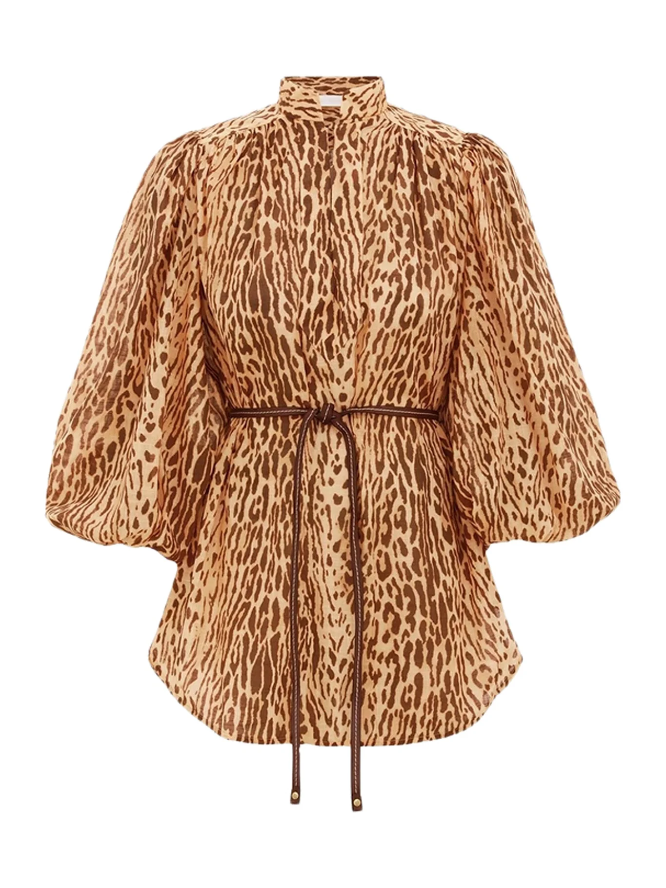 FLUID BLOUSE WITH ANIMAL PRINT