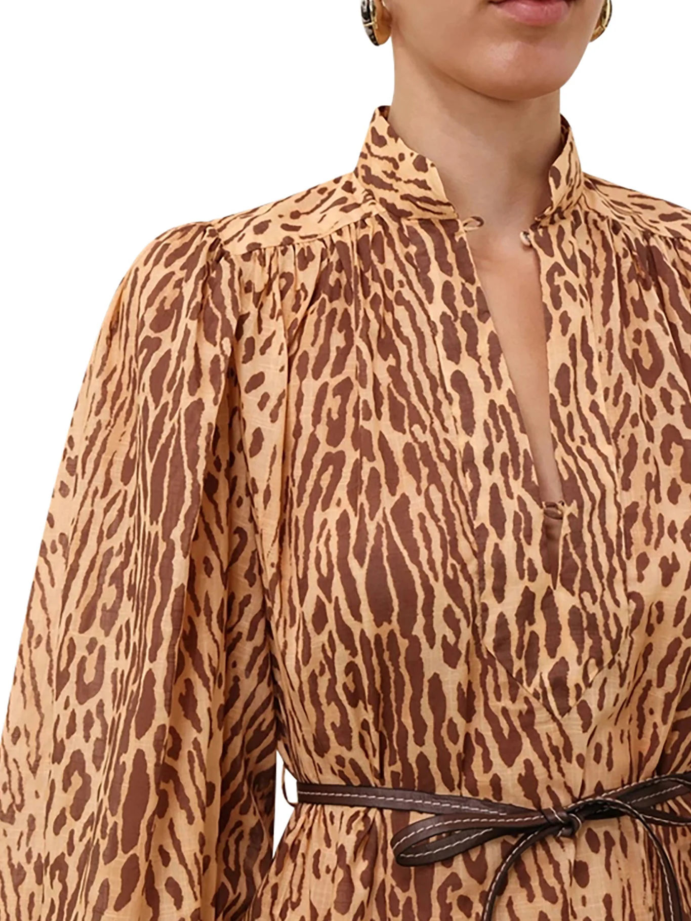 FLUID BLOUSE WITH ANIMAL PRINT - Image 5