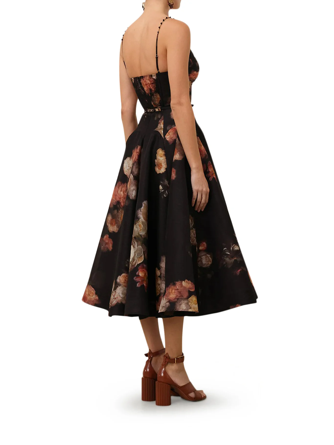 HYPNOTIC CROSSED MIDI DRESS - Image 3