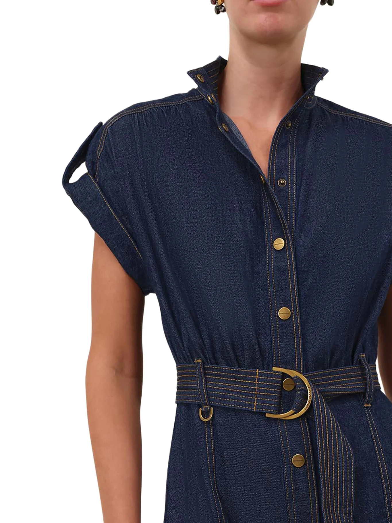 MIDI DENIM DRESS - Image 5